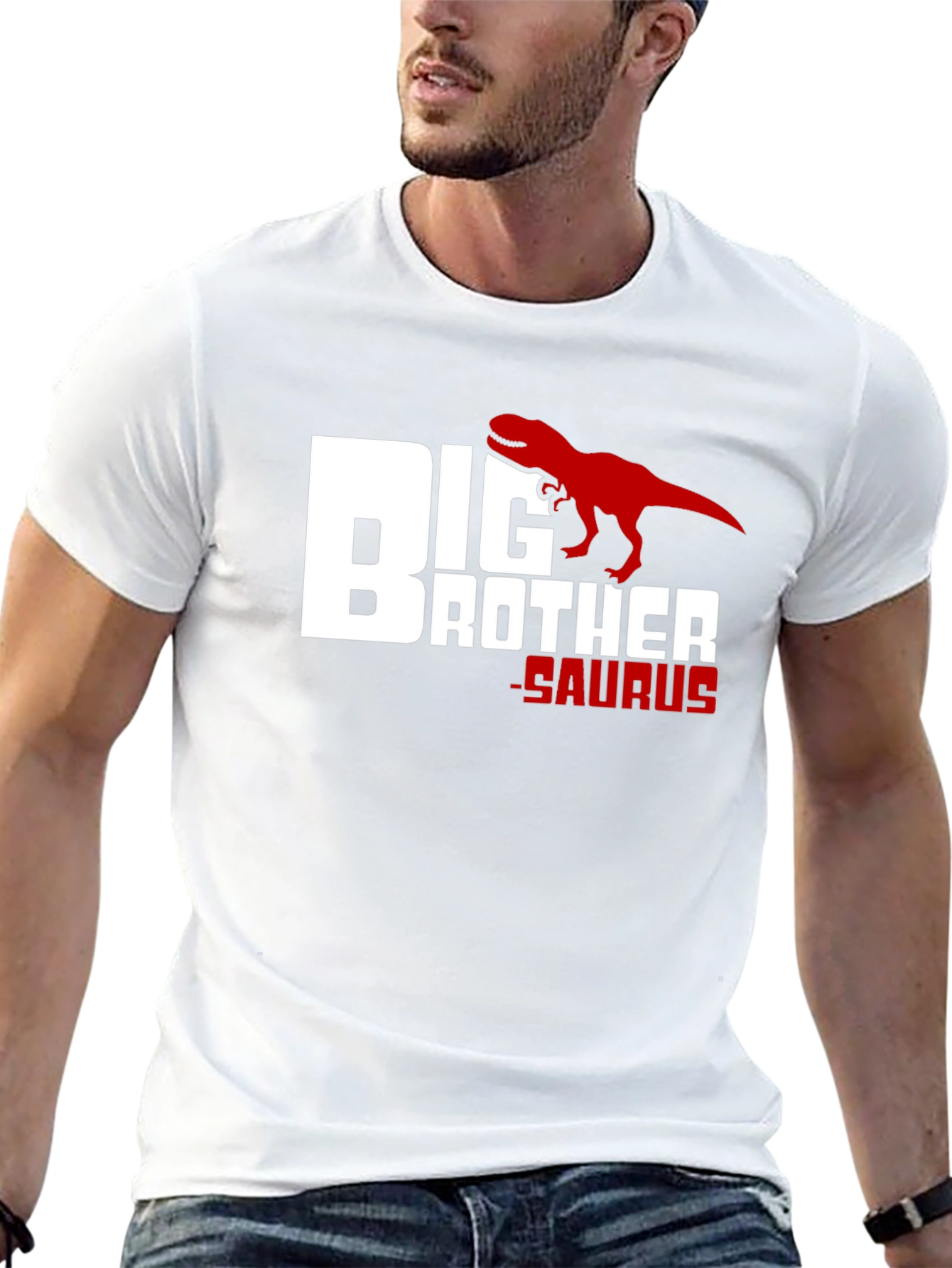 Big Brother Saurus T-Shirt: Dinosaur Graphic Tee