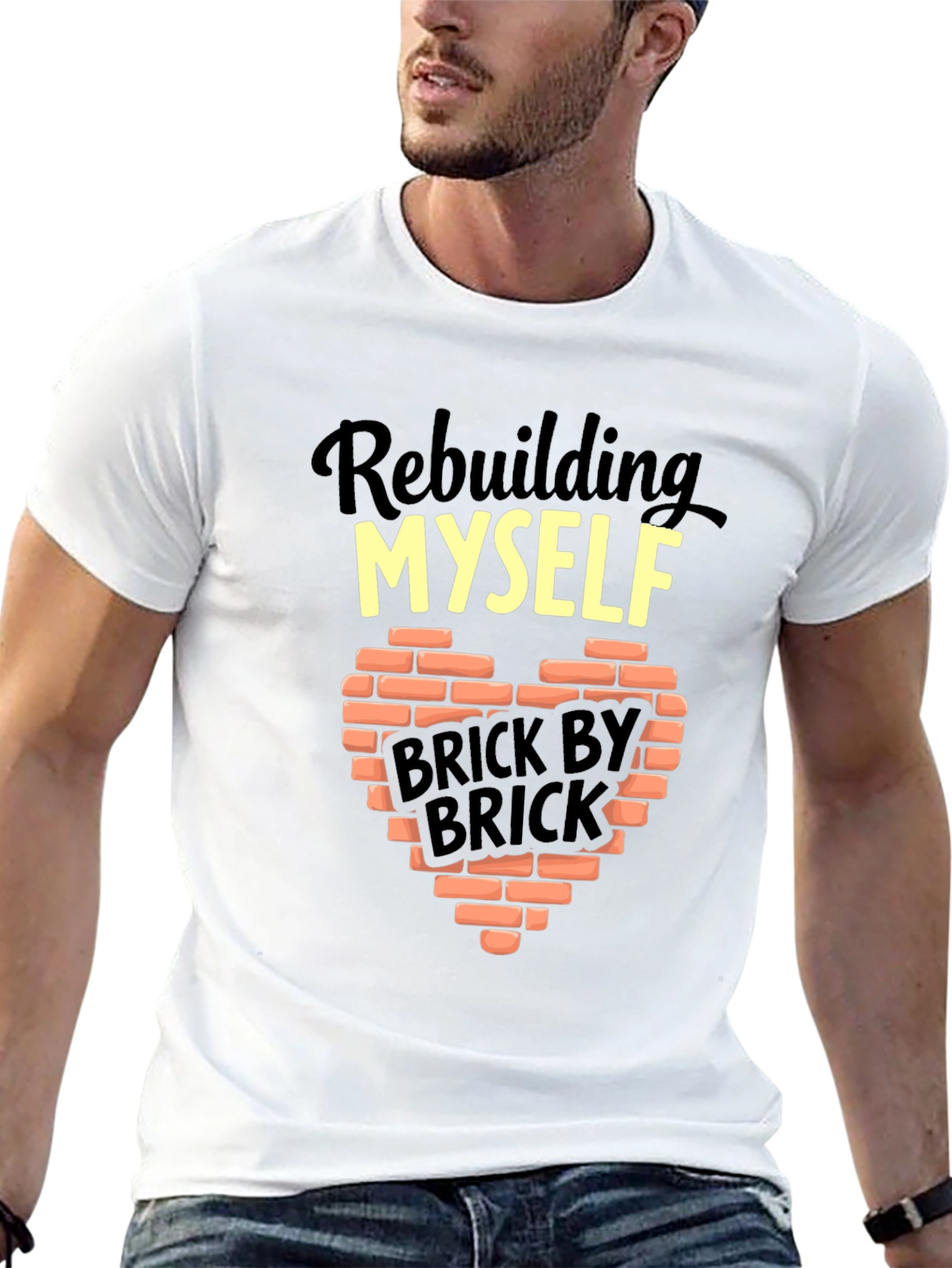 Rebuilding Myself Brick By Brick Graphic T-Shirt