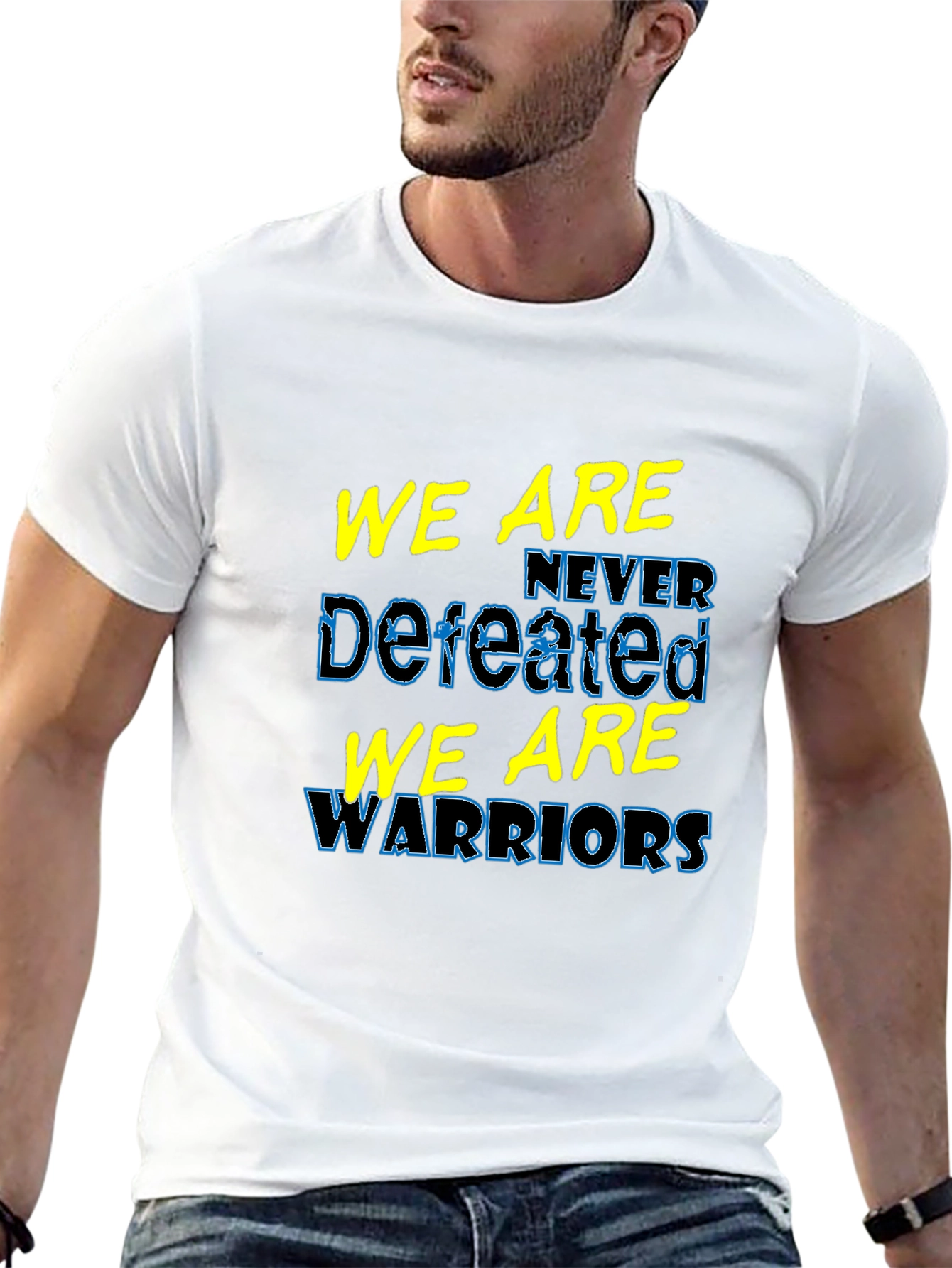 We Are Never Defeated Warriors T-Shirt