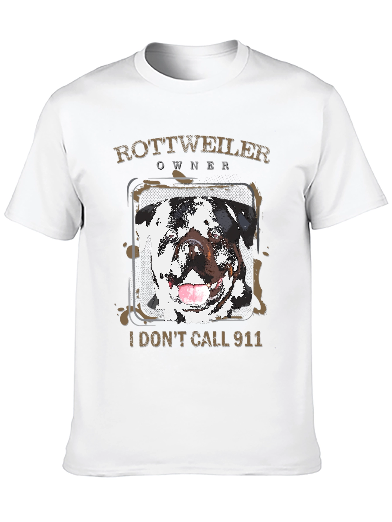Rottweiler Owner I Dont Call 911 Graphic Tee