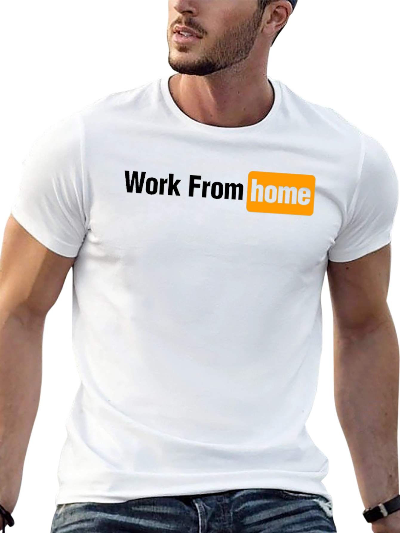 Work From Home Graphic Tee - Black