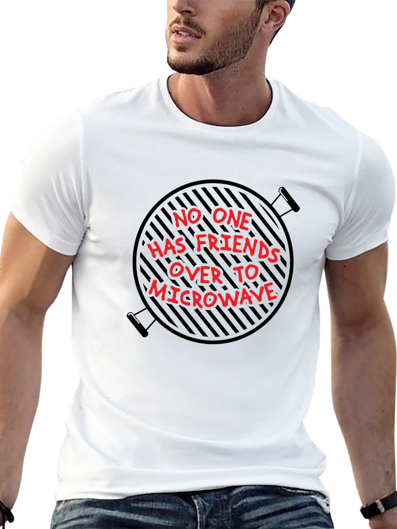 BBQ Microwave T-Shirt - Funny Grilling Tee