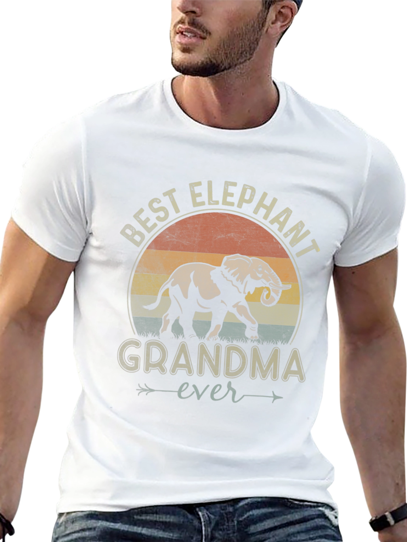 Best Elephant Grandma Ever Graphic Tee