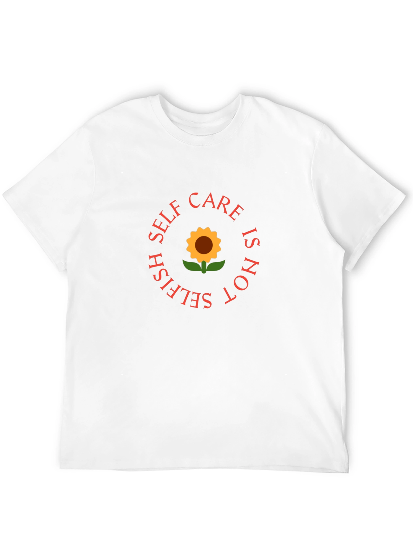 Self Care Sunflower Graphic Tee - Black