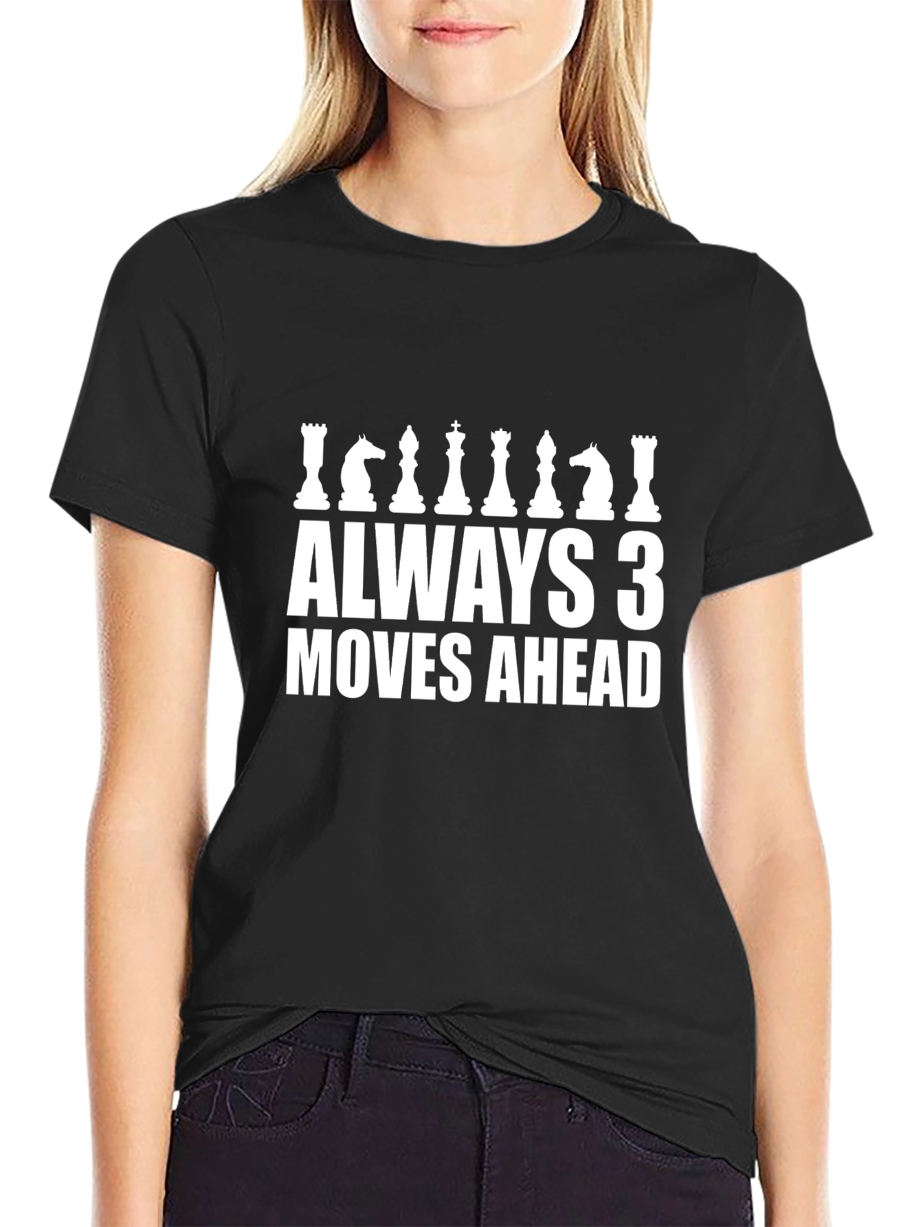 Always 3 Moves Ahead Chess T-Shirt - Black