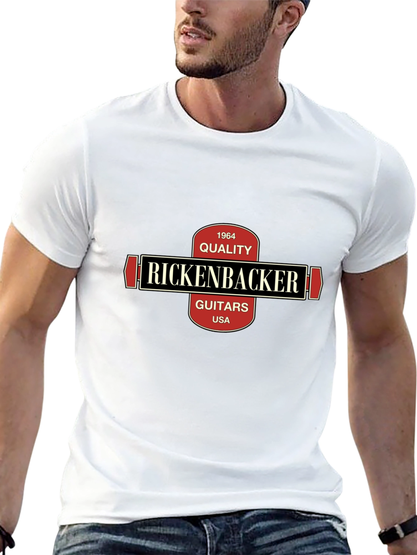 Rickenbacker Guitars Black T-Shirt