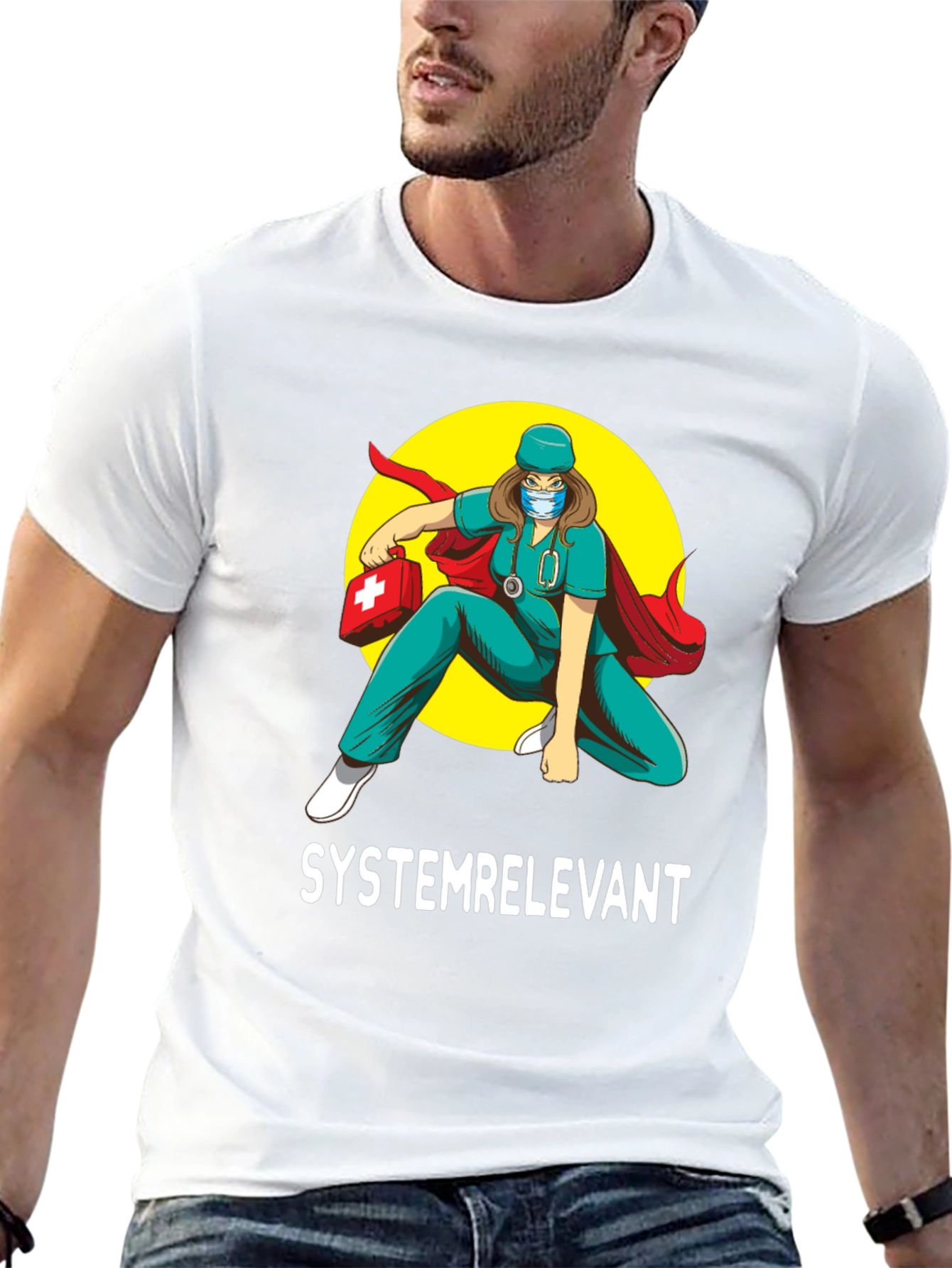 Systemrelevant Super Nurse T-Shirt