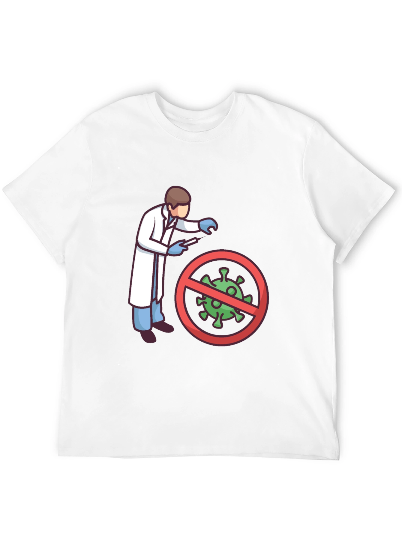 Scientist vs Virus Graphic T-Shirt