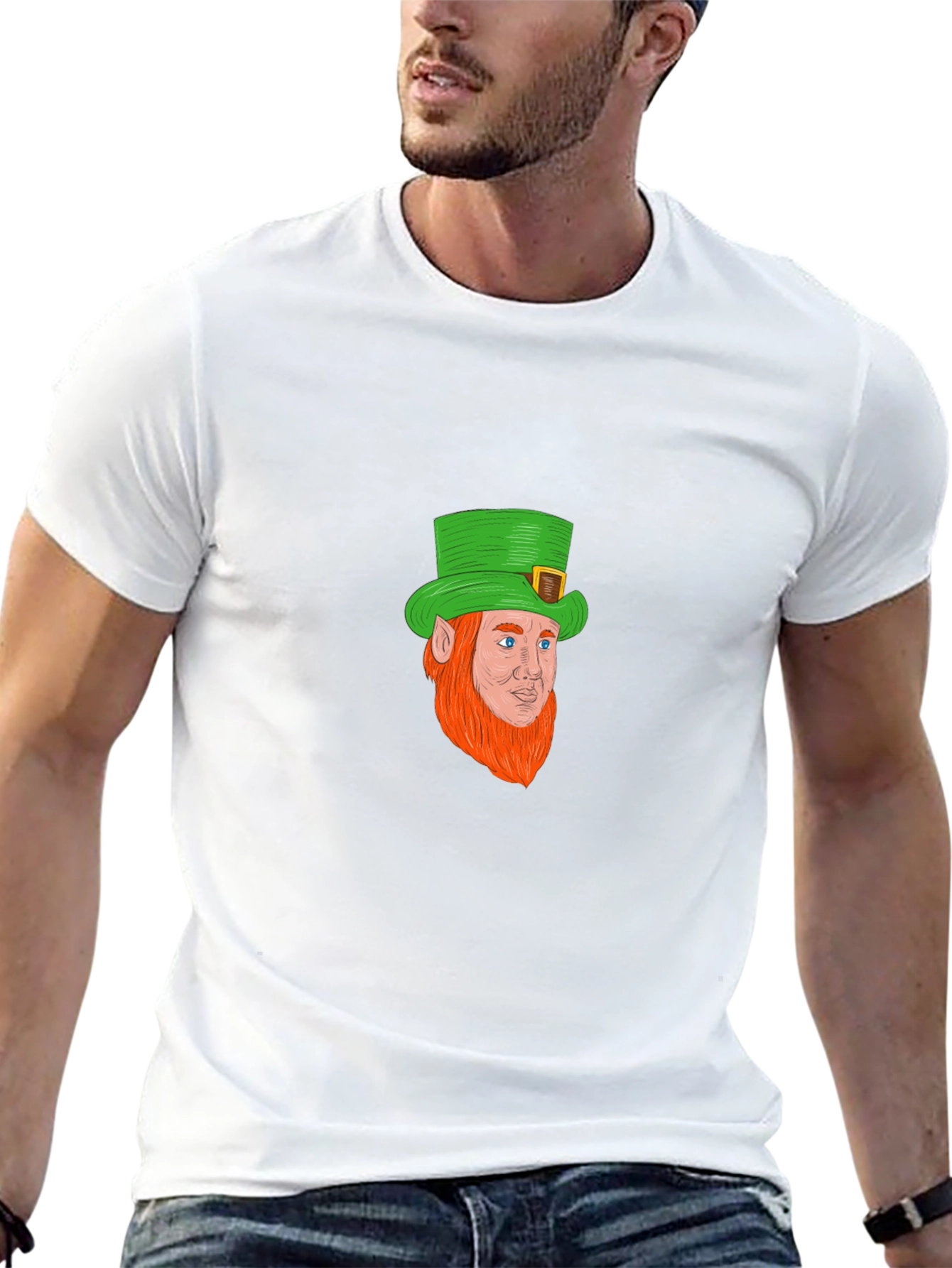 Leprechaun Graphic Print T-Shirt
