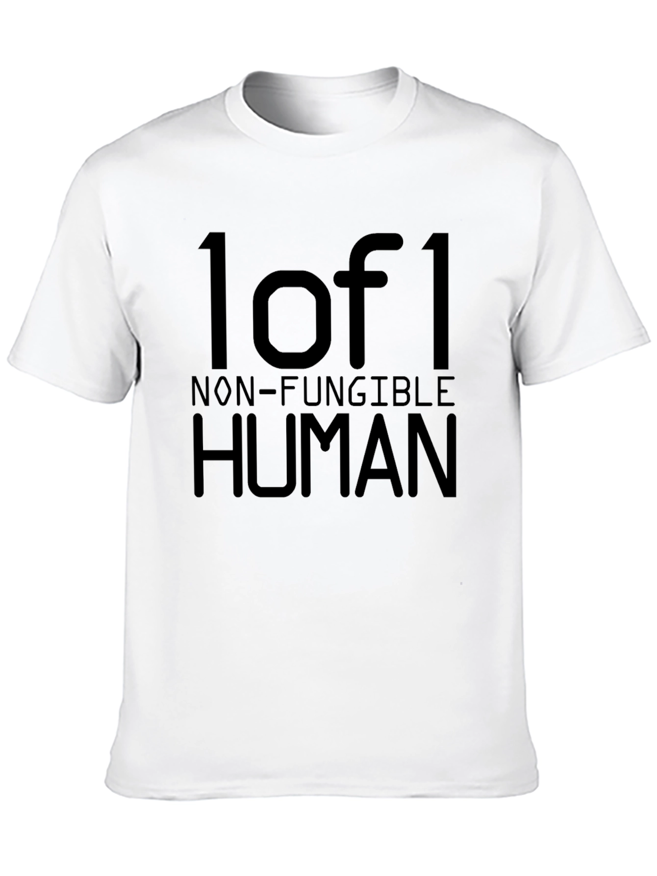 1 of 1 Non-Fungible Human Black T-Shirt