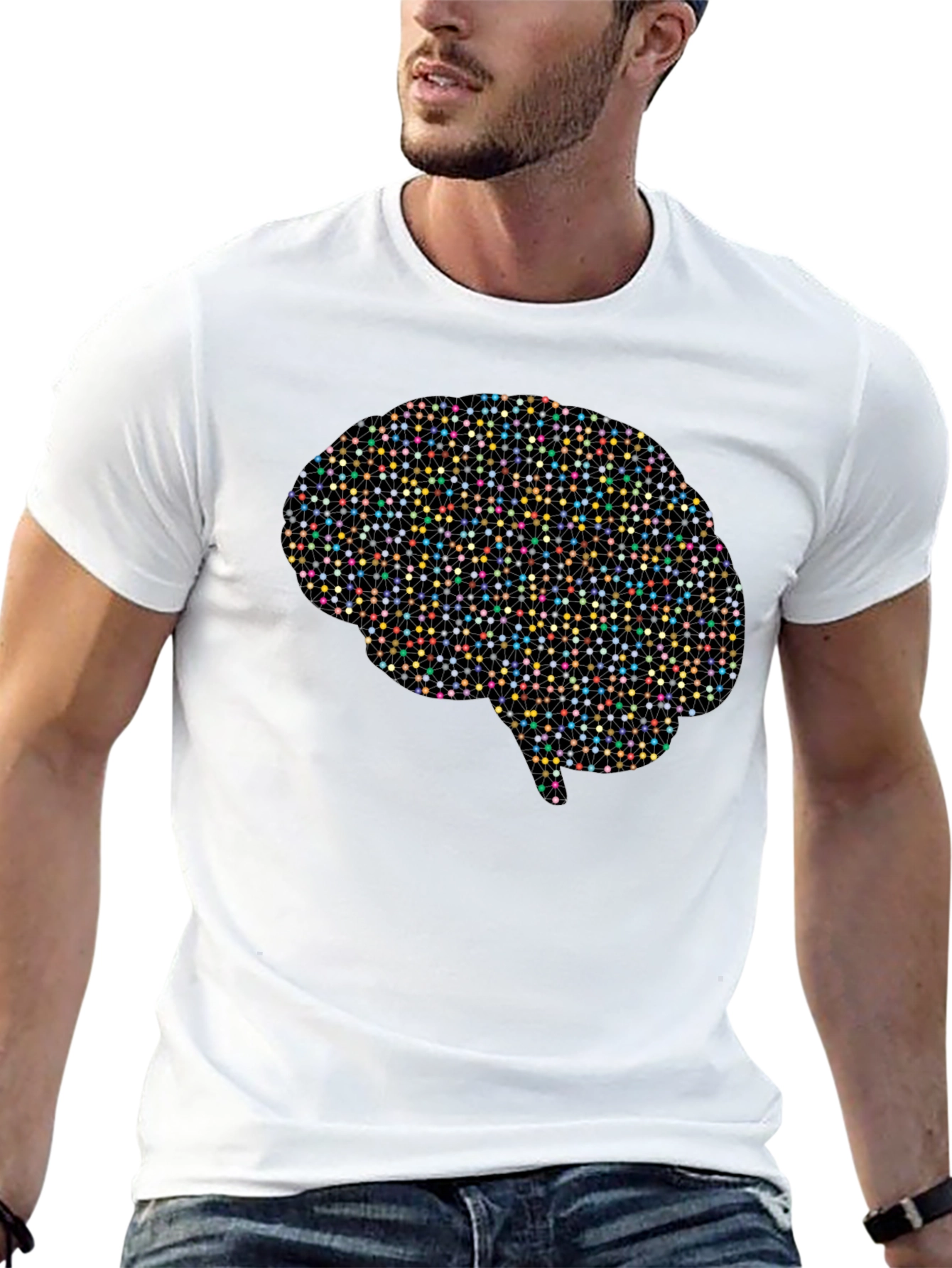 Brain Connection T-Shirt - Black Novelty Tee