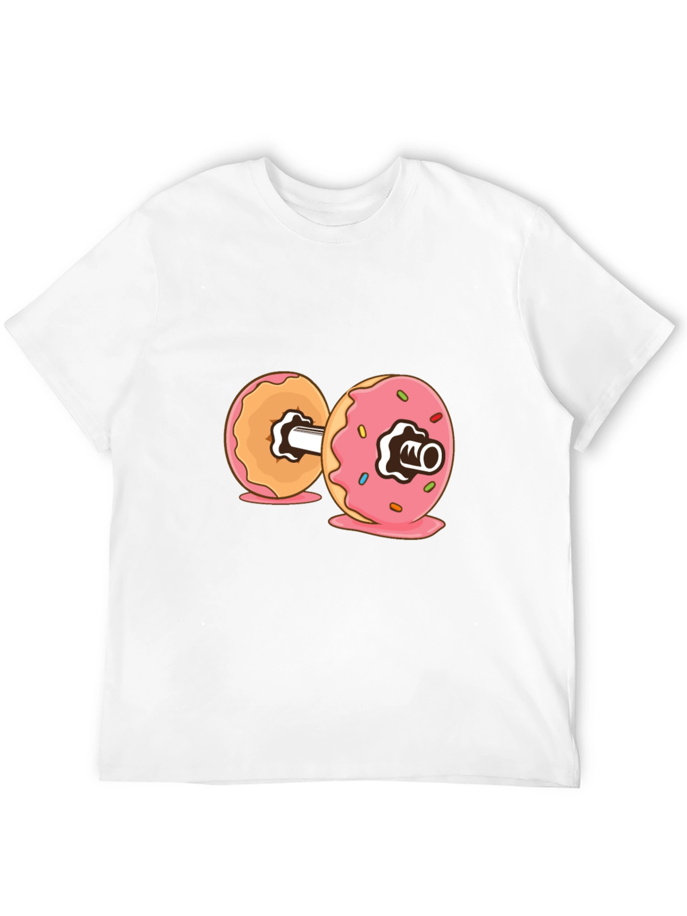 Doughnut Dumbbell Graphic T-Shirt