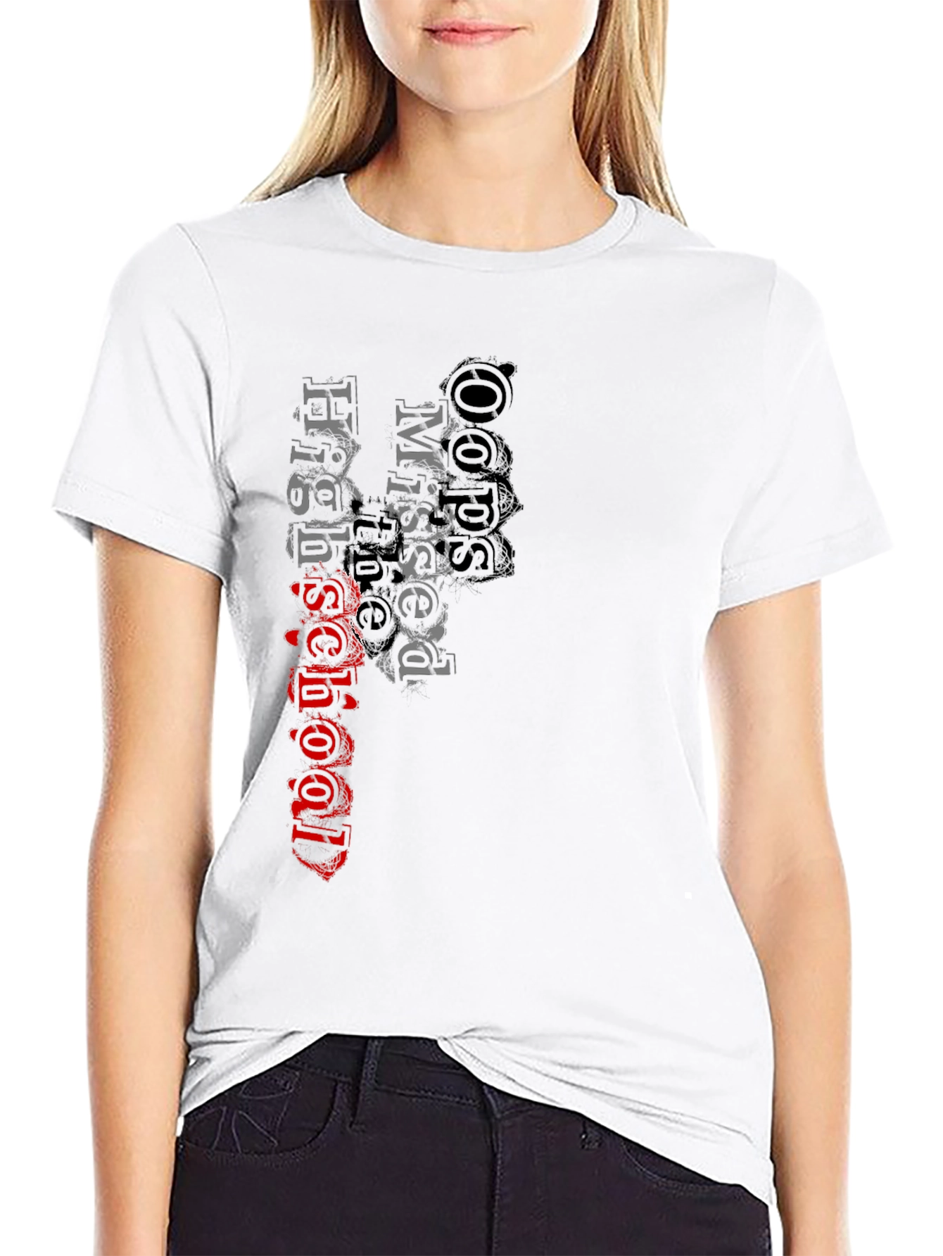 Oops! Missed High School T-Shirt - Quirky Graphic Tee