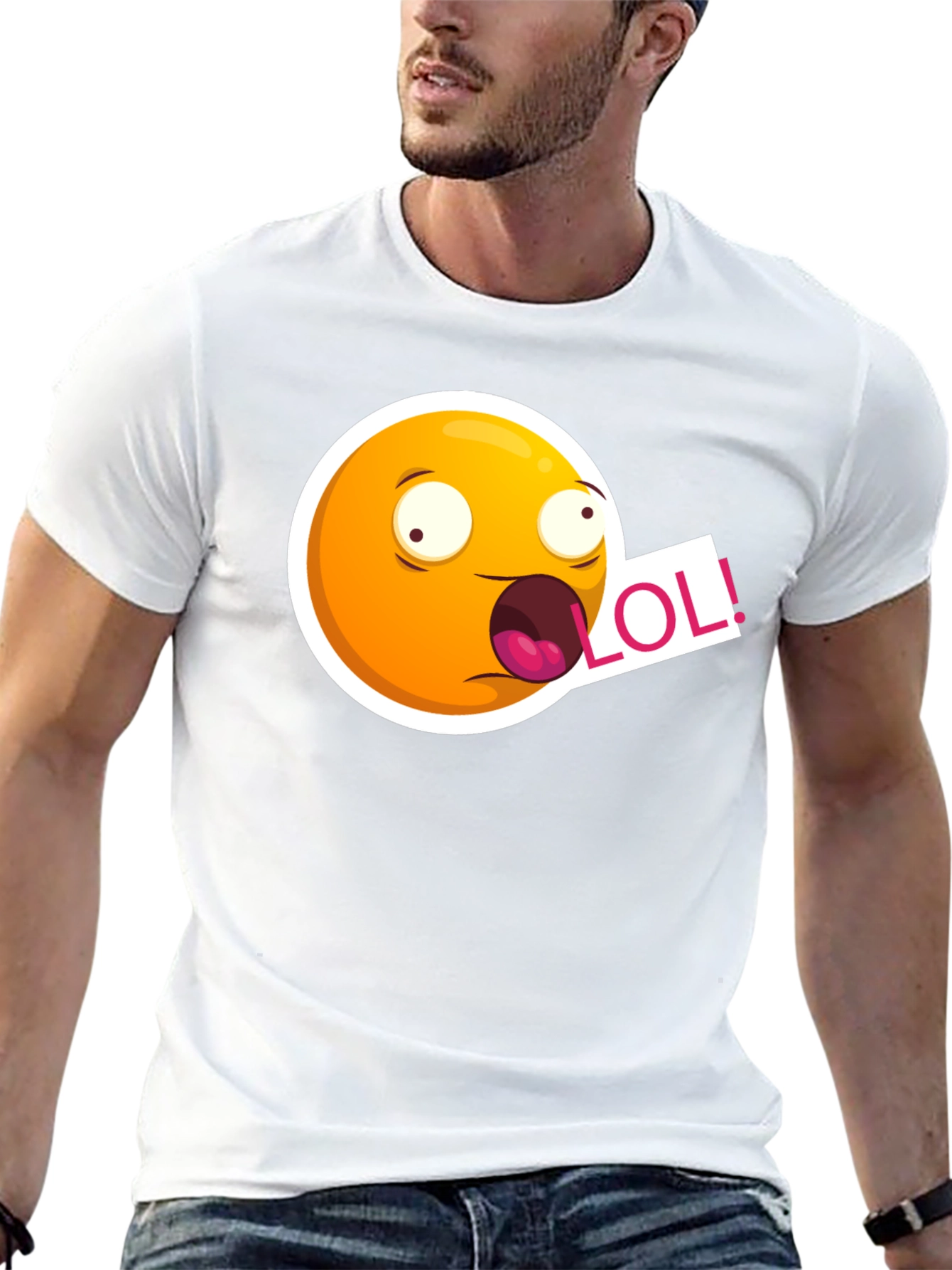 LOL Emoji T-Shirt - Black