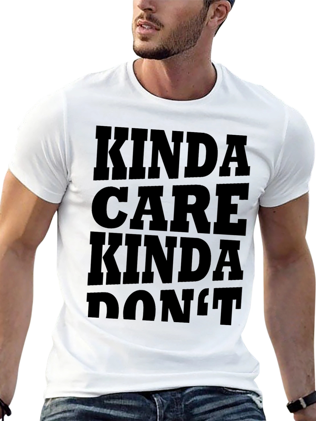Kinda Care Kinda Dont Graphic Tee