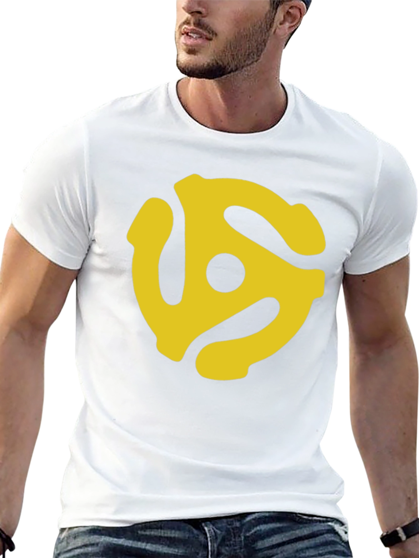 Retro 45 RPM Record Adapter T-Shirt
