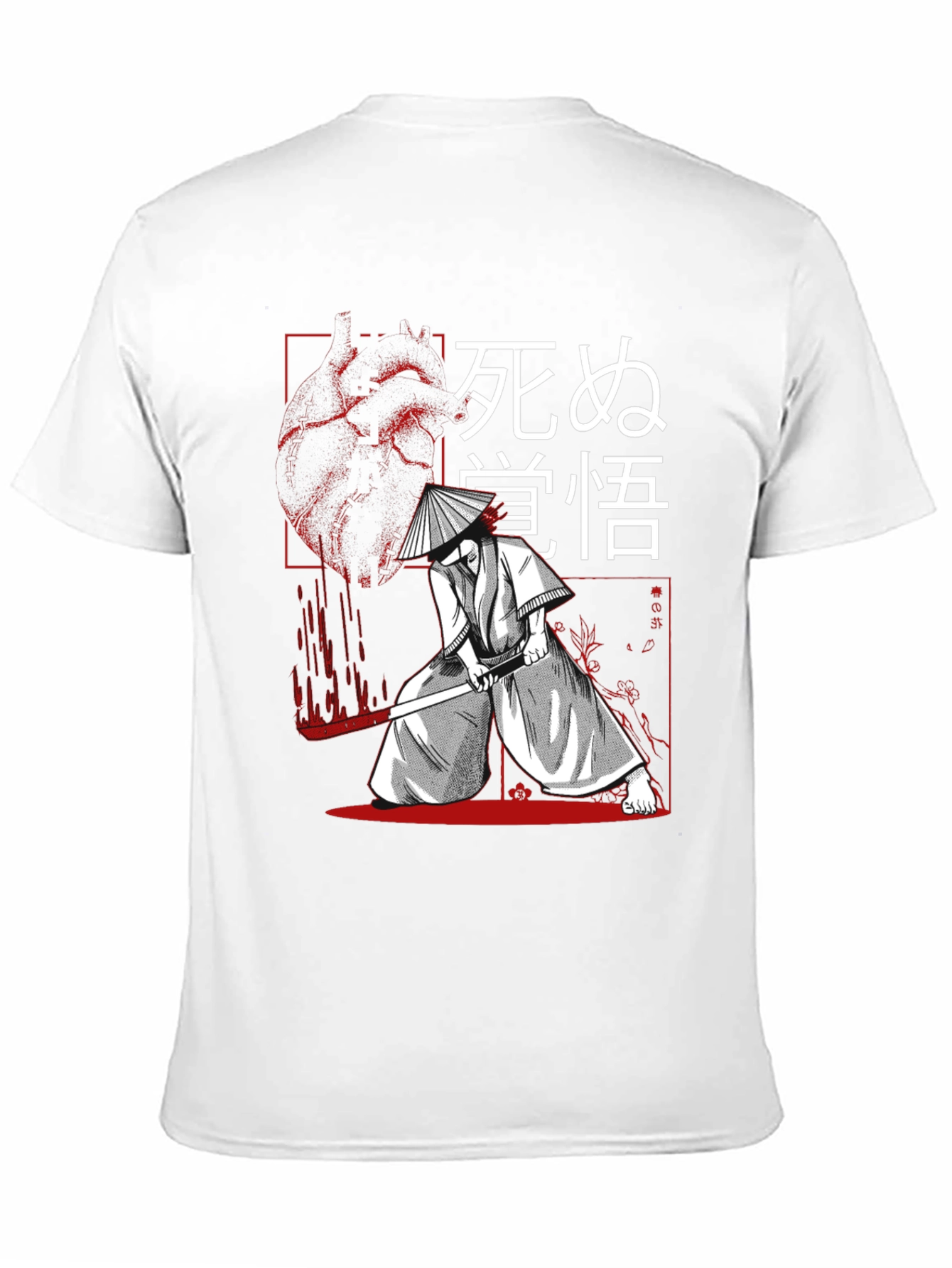 Samurai Graphic Tee - Black Cotton T-Shirt