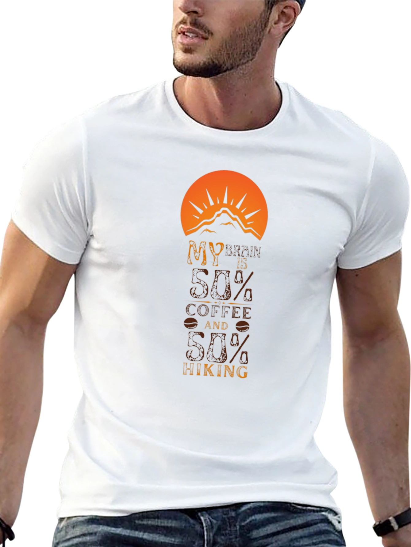 Coffee and Hiking T-Shirt for Outdoor Lovers