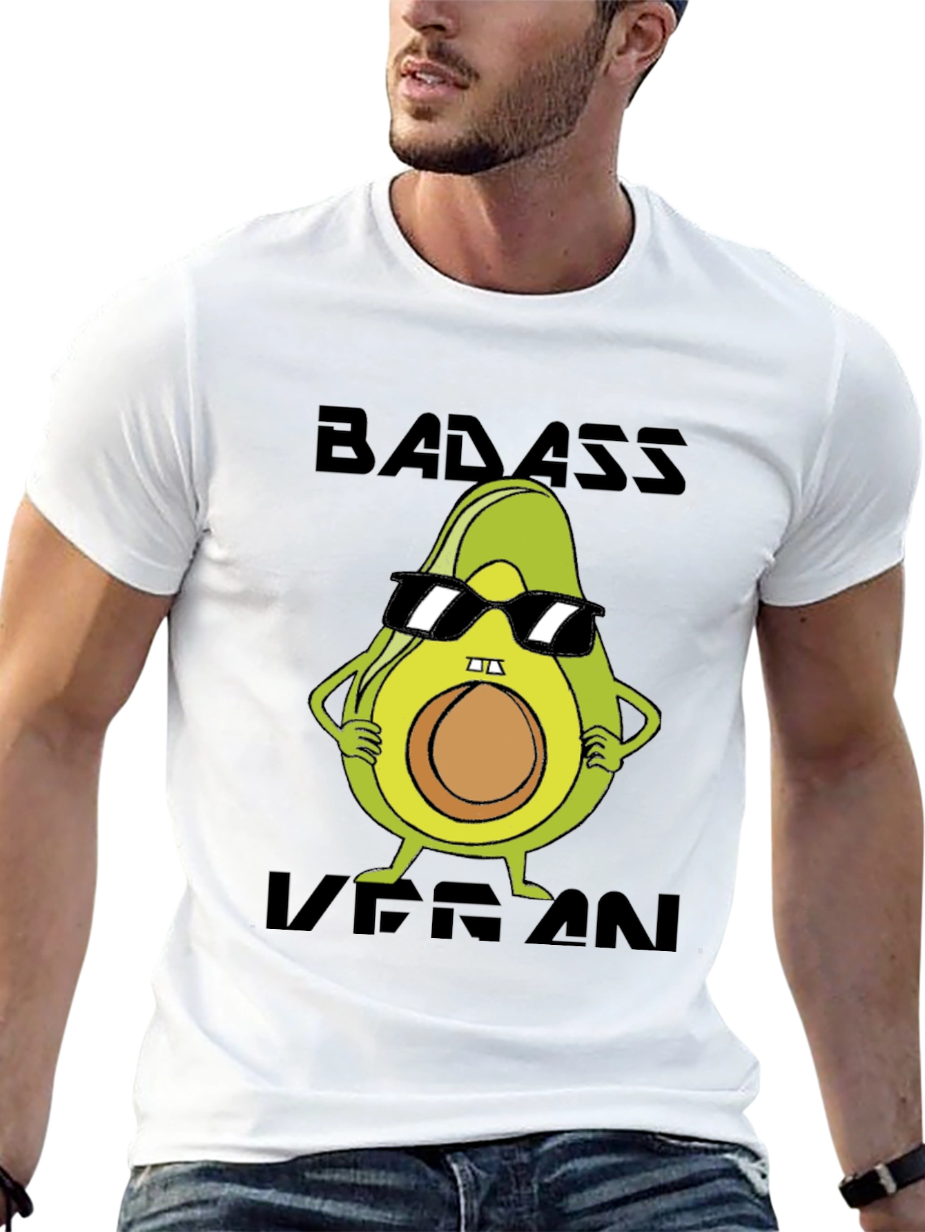 Badass Vegan Avocado T-Shirt