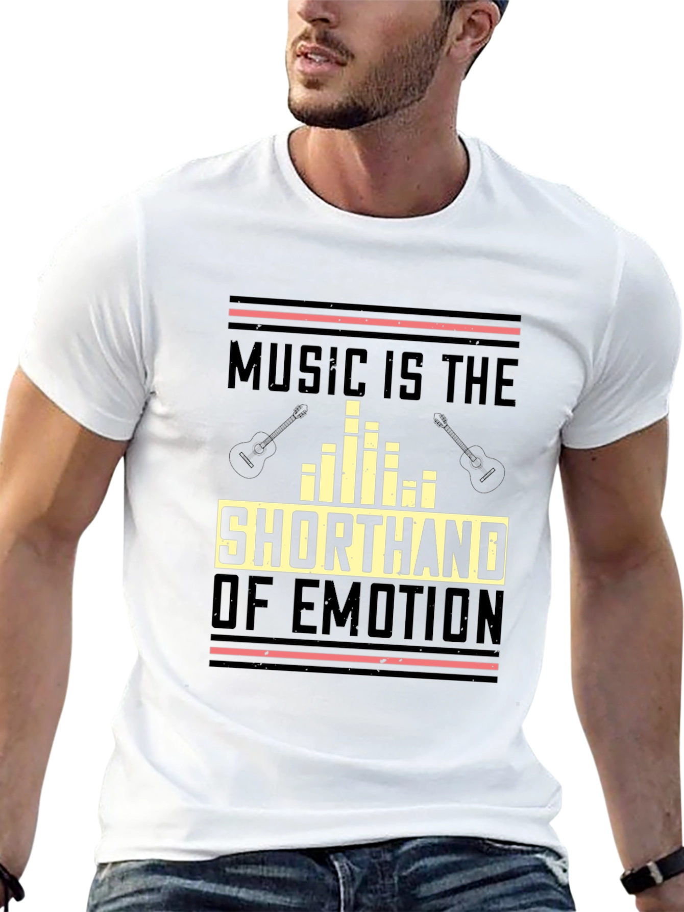 Music is the Shorthand of Emotion Black T-Shirt