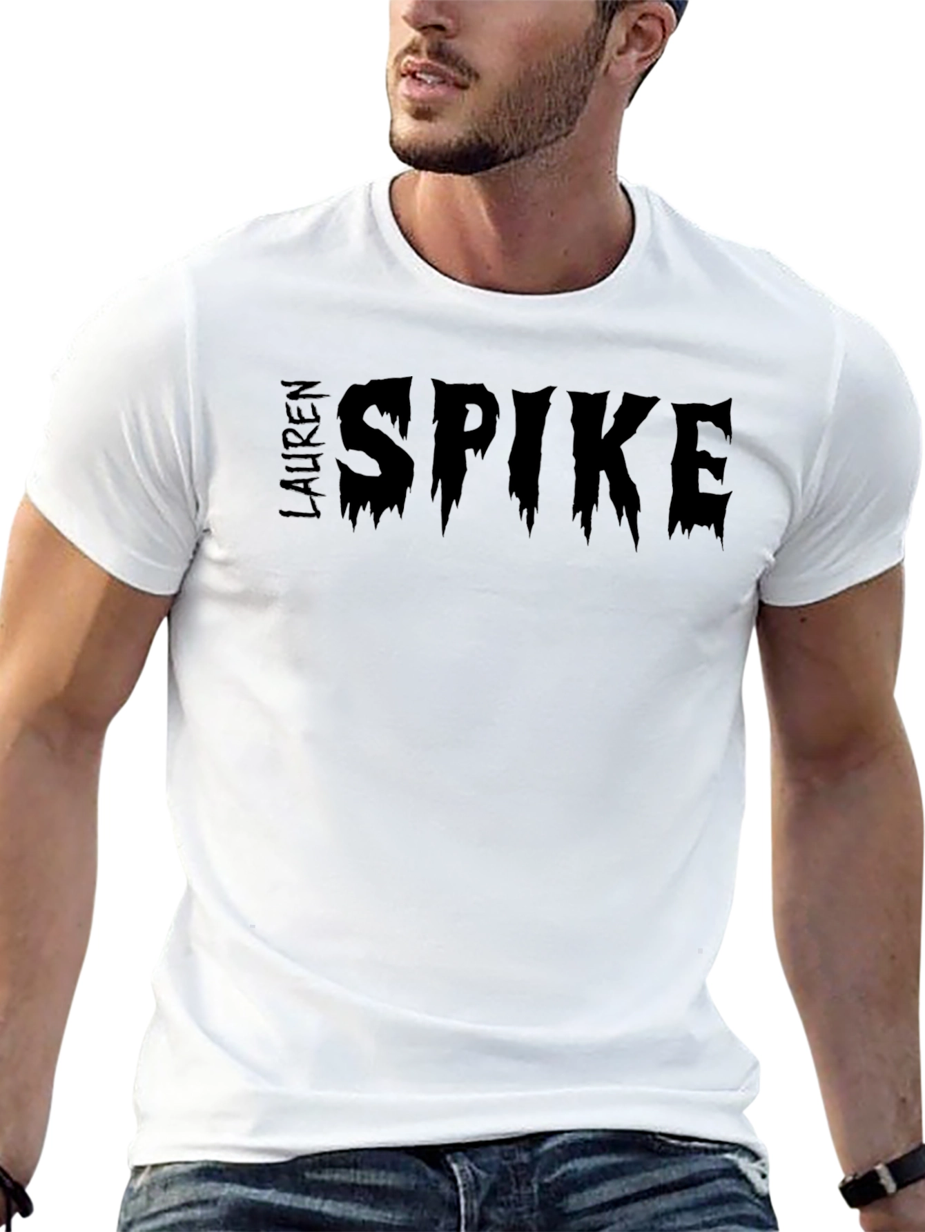 Lauren Spike Black Graphic Tee