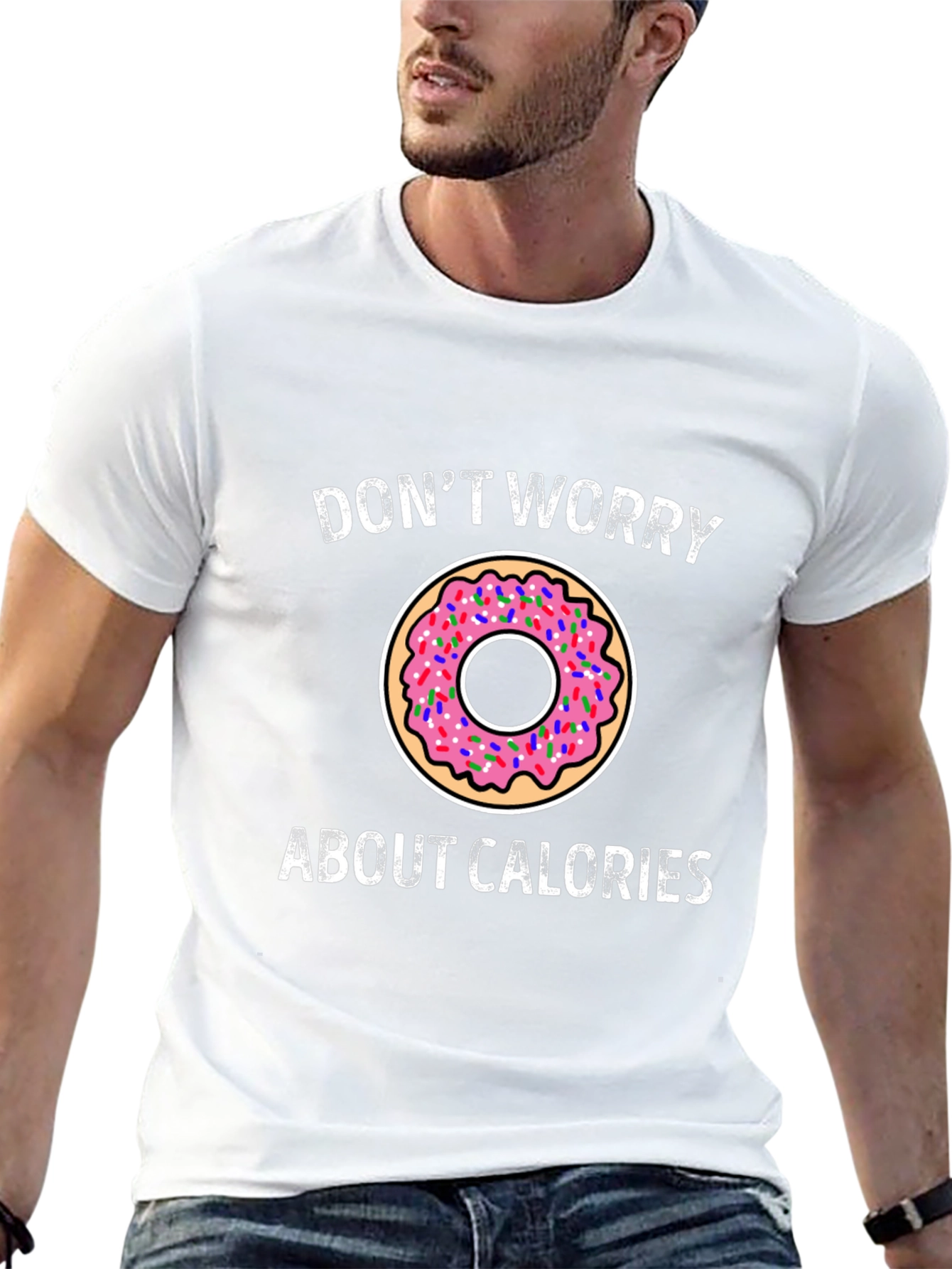 Donut Worry About Calories Graphic Tee
