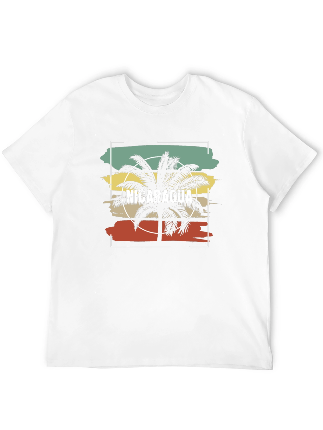 Nicaragua Palm Tree T-Shirt - Retro Graphic Tee