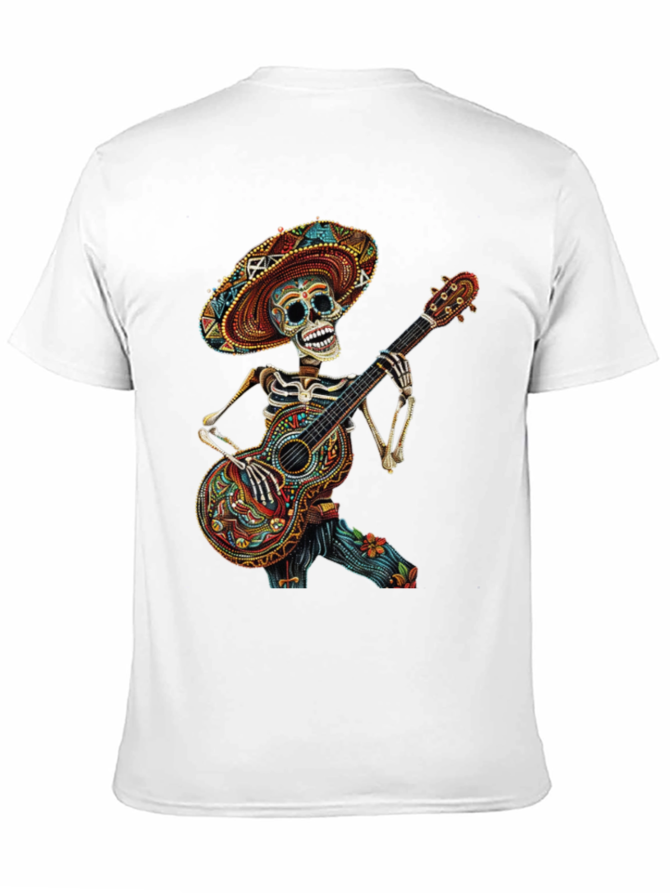 Day of the Dead Skeleton Guitarist T-Shirt