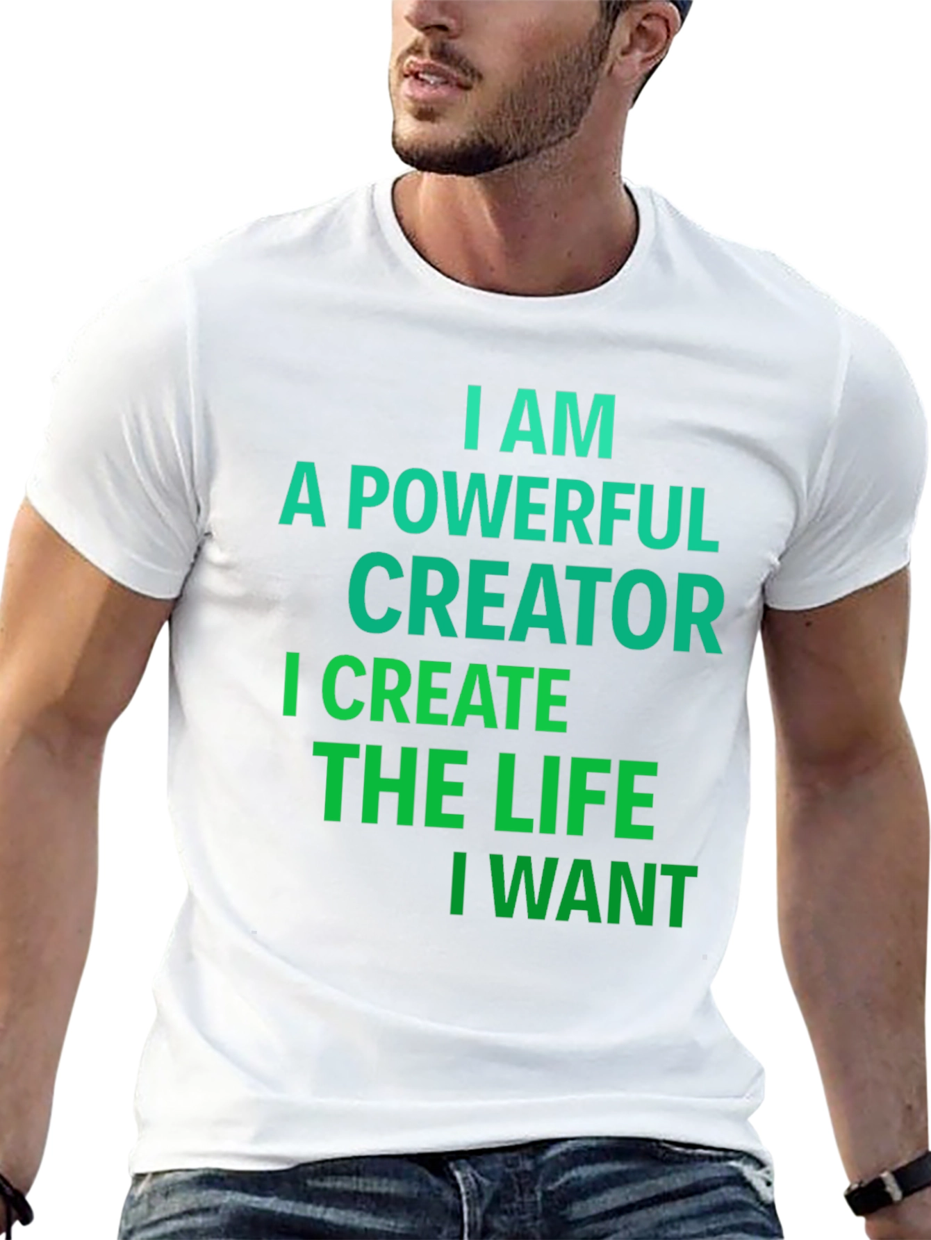 Powerful Creator Graphic Tee - Black