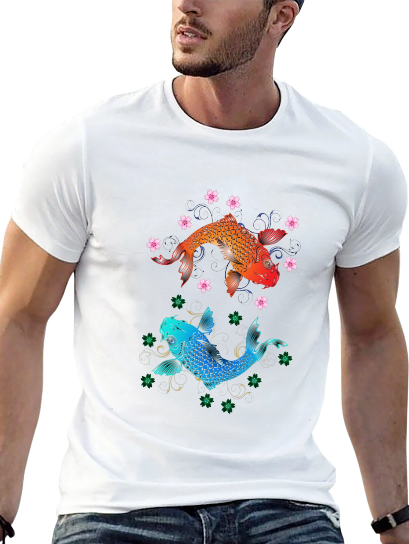 Koi Fish Graphic T-Shirt