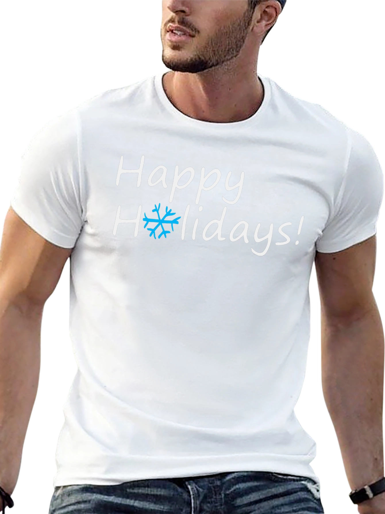 Happy Holidays Graphic T-Shirt - Festive Holiday Apparel