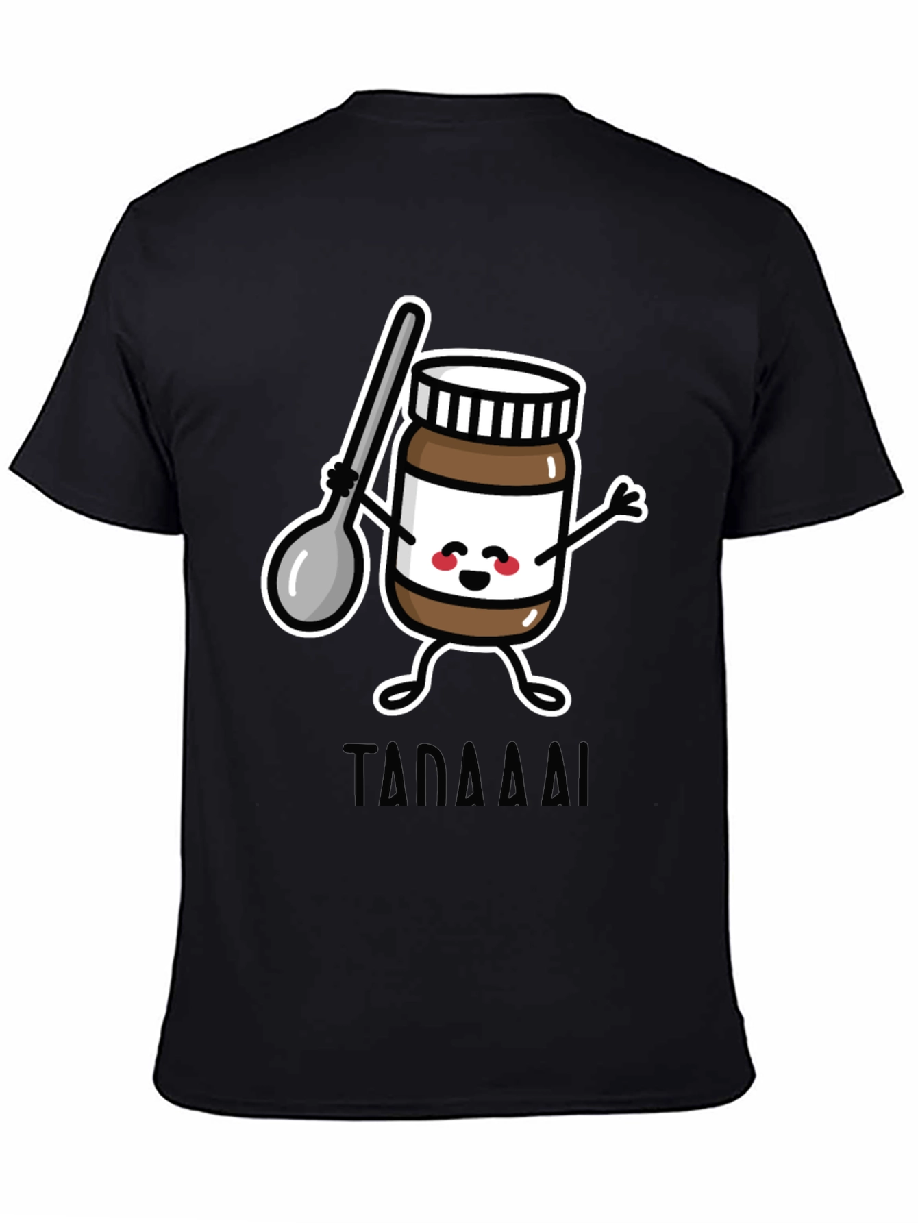 Nutella Cartoon Black T-Shirt