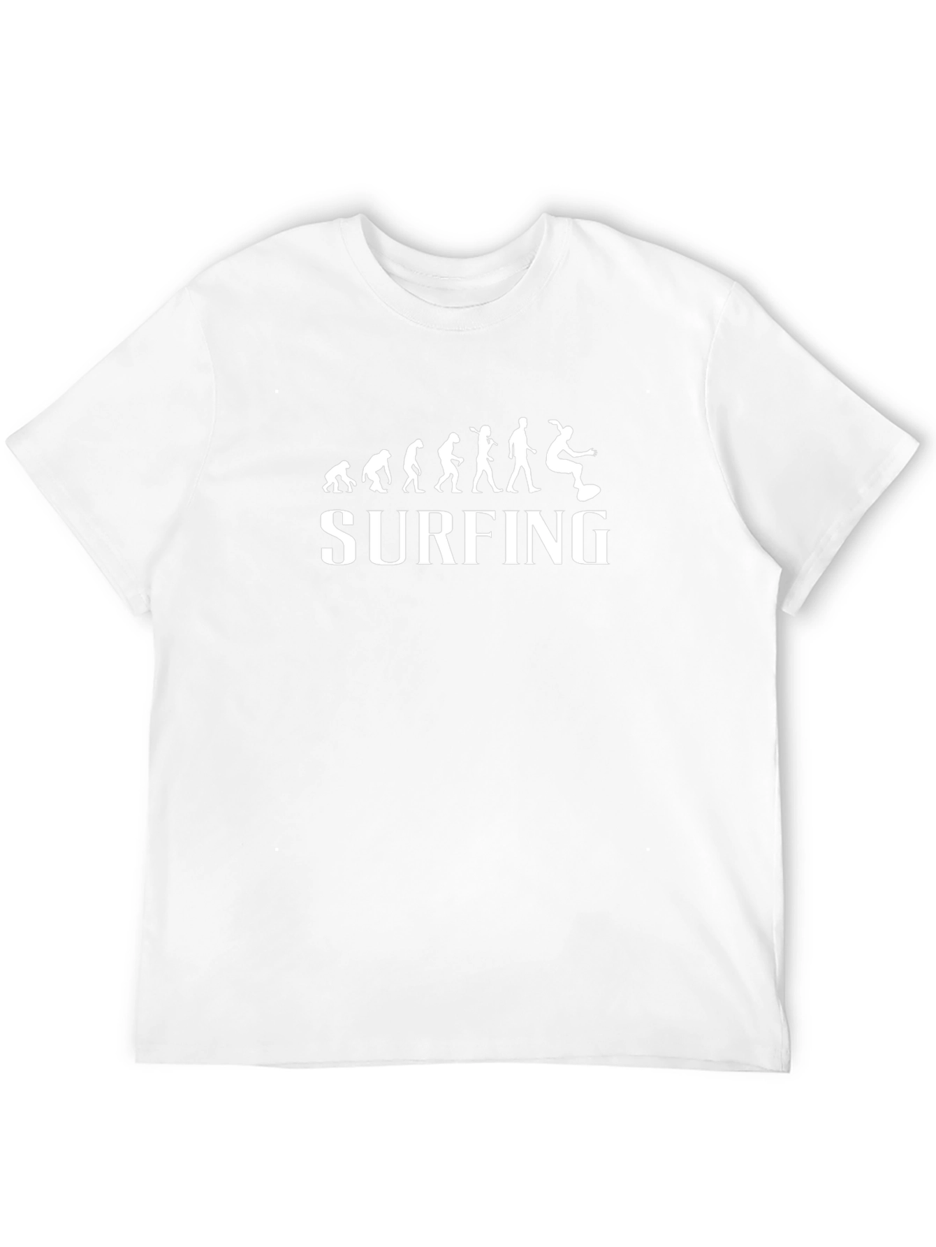 Surfing Evolution Graphic Tee - Black Cotton T-Shirt