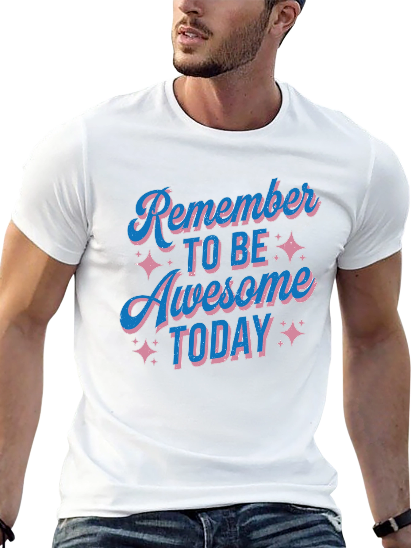 Awesome Today Graphic Tee - Black Cotton T-Shirt