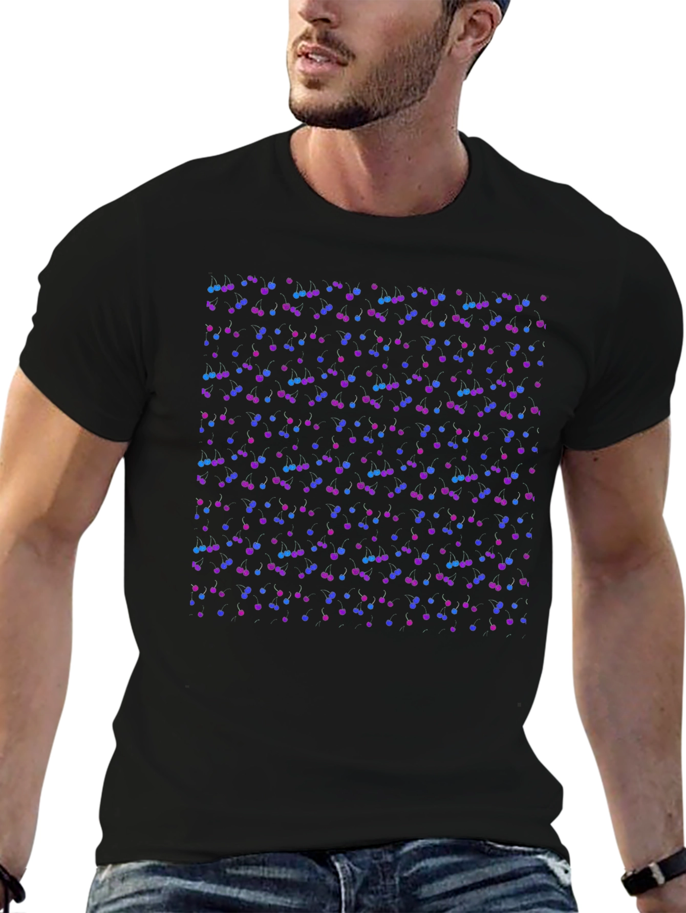 Black Cherry Print Tee