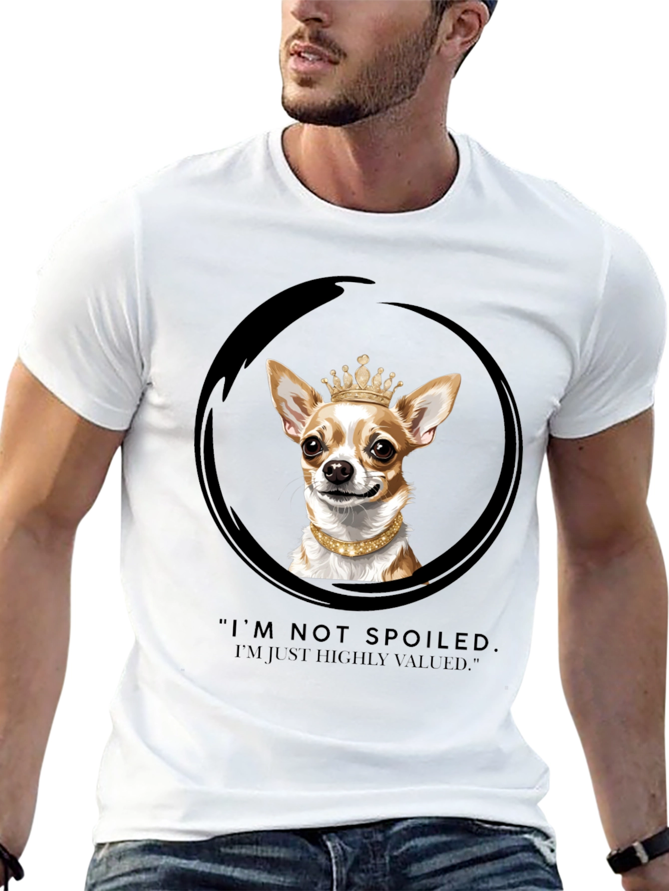 Spoiled Dog T-Shirt - Chihuahua Crown Graphic