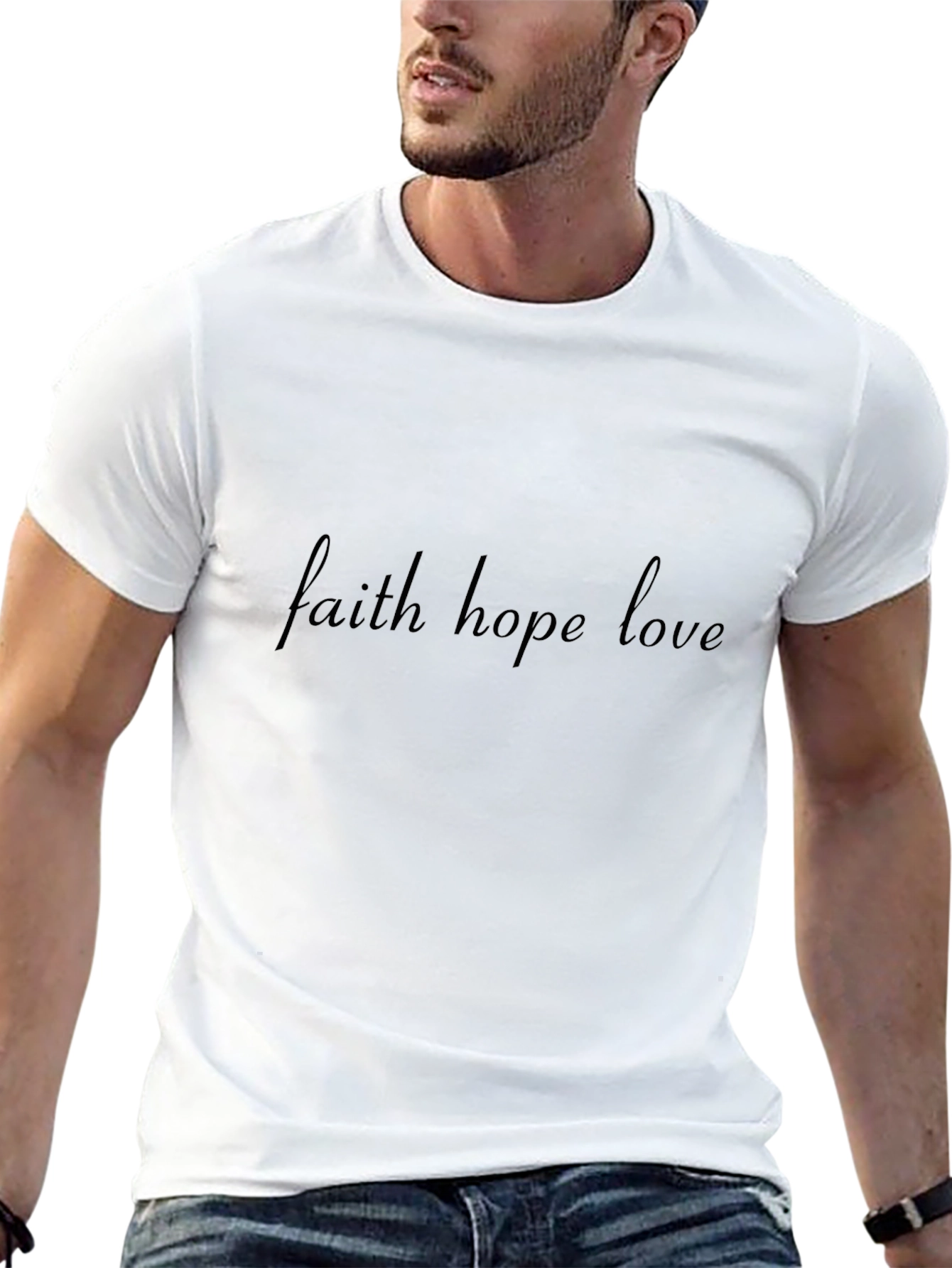 Faith Hope Love Black T-Shirt