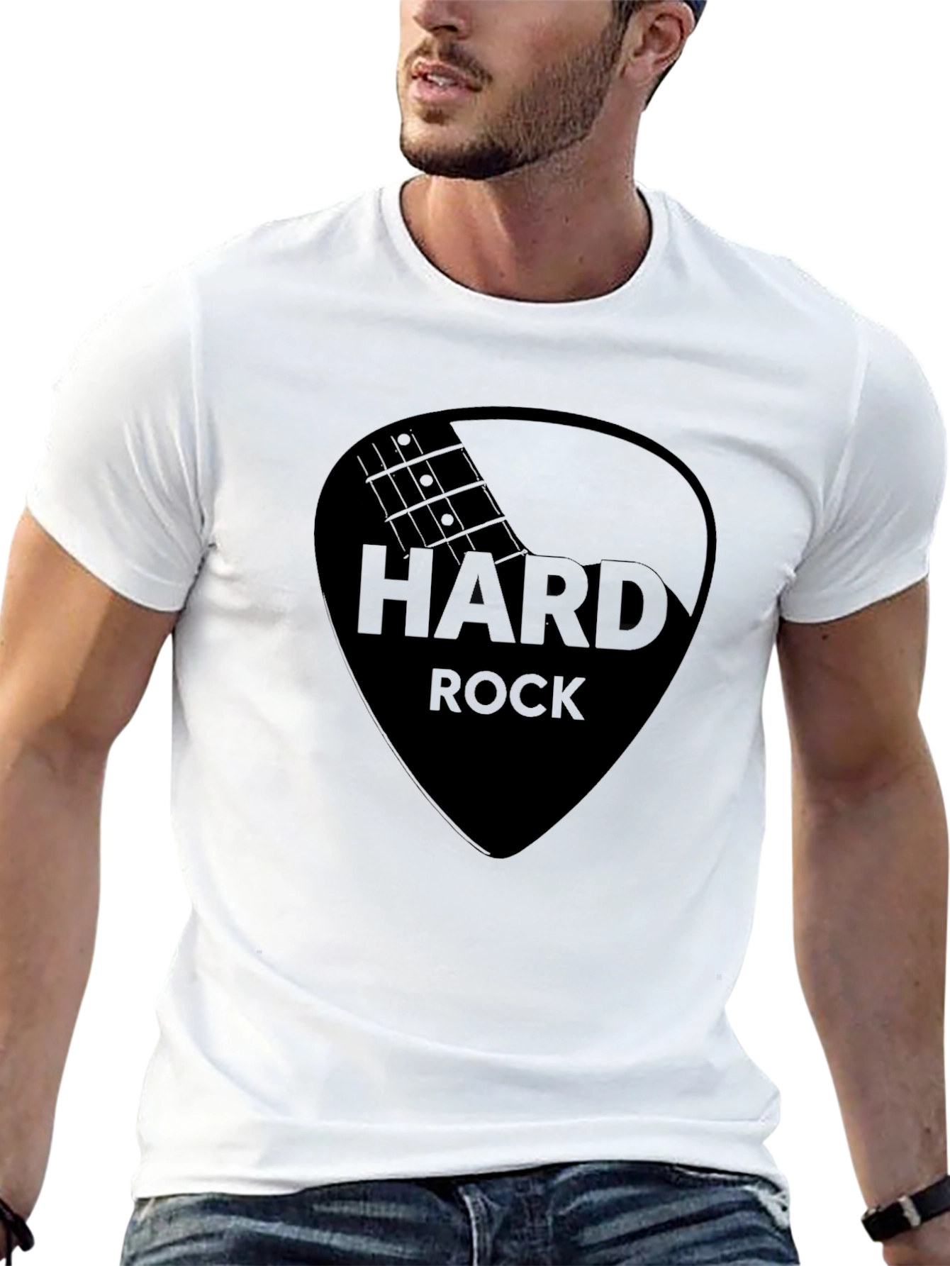 Hard Rock Black Graphic Tee - Classic Rocker Style