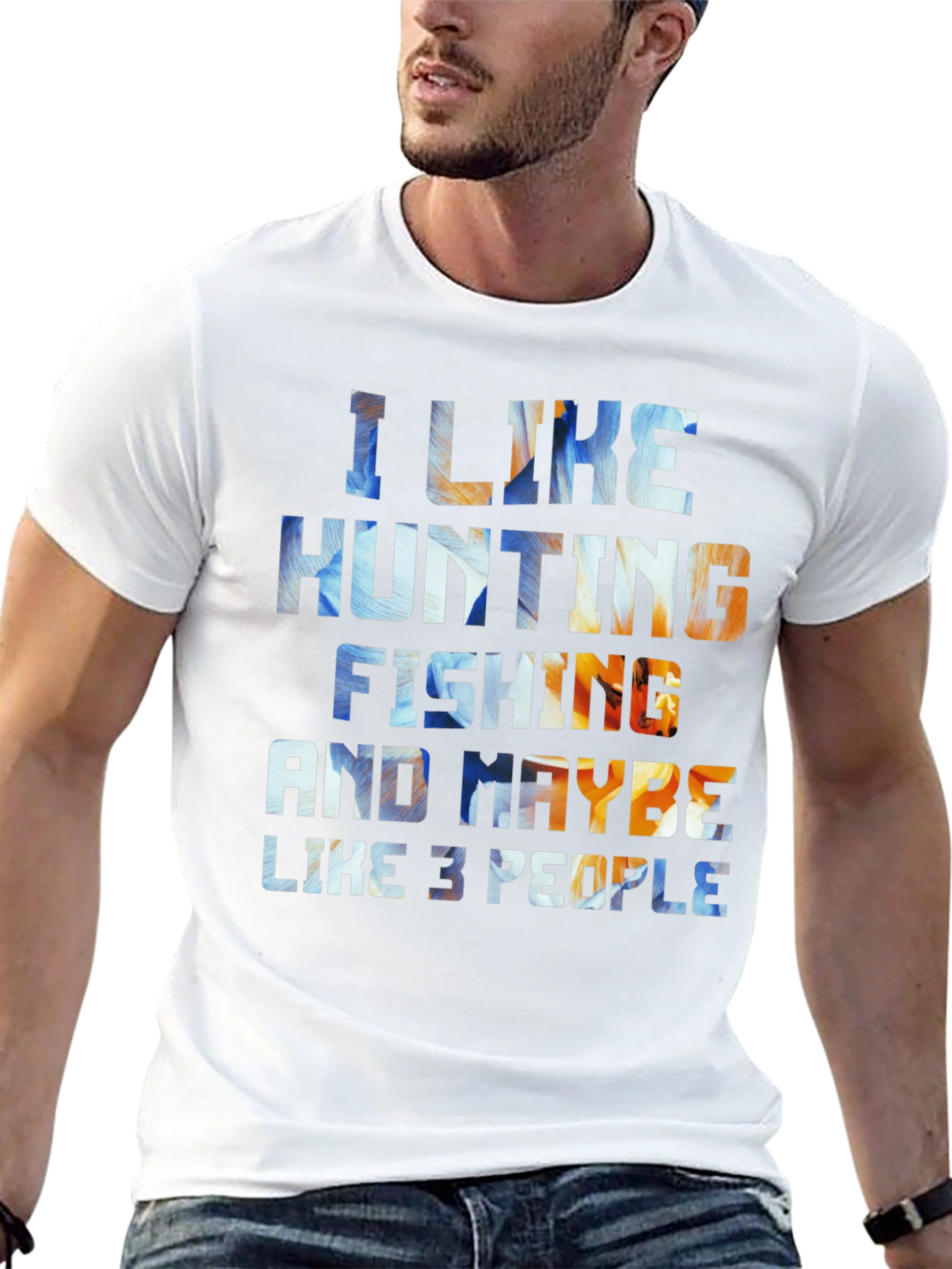 Hunting Fishing and Maybe 3 People T-Shirt