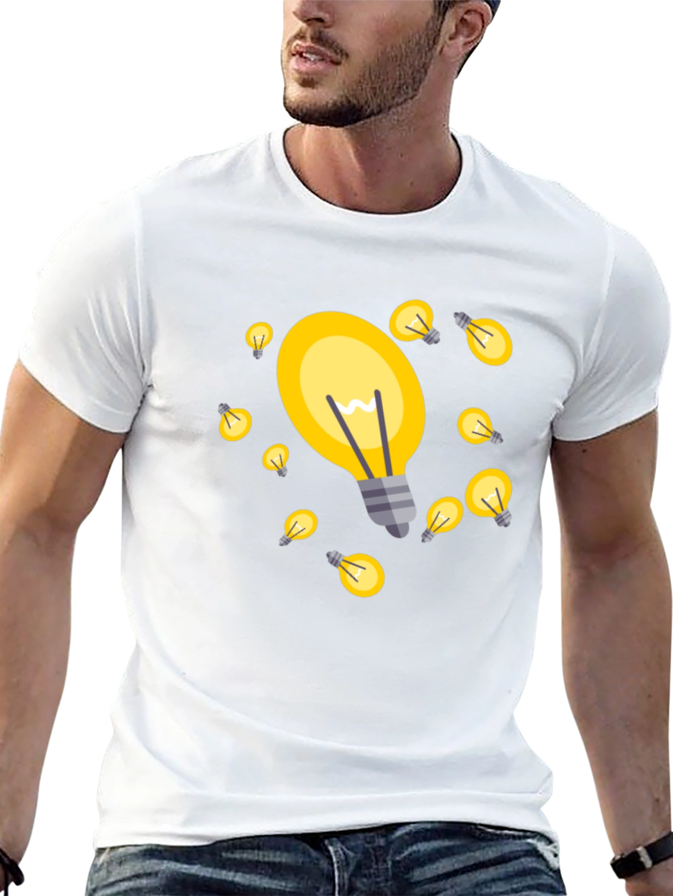 Bright Ideas T-Shirt - Black Cotton Blend