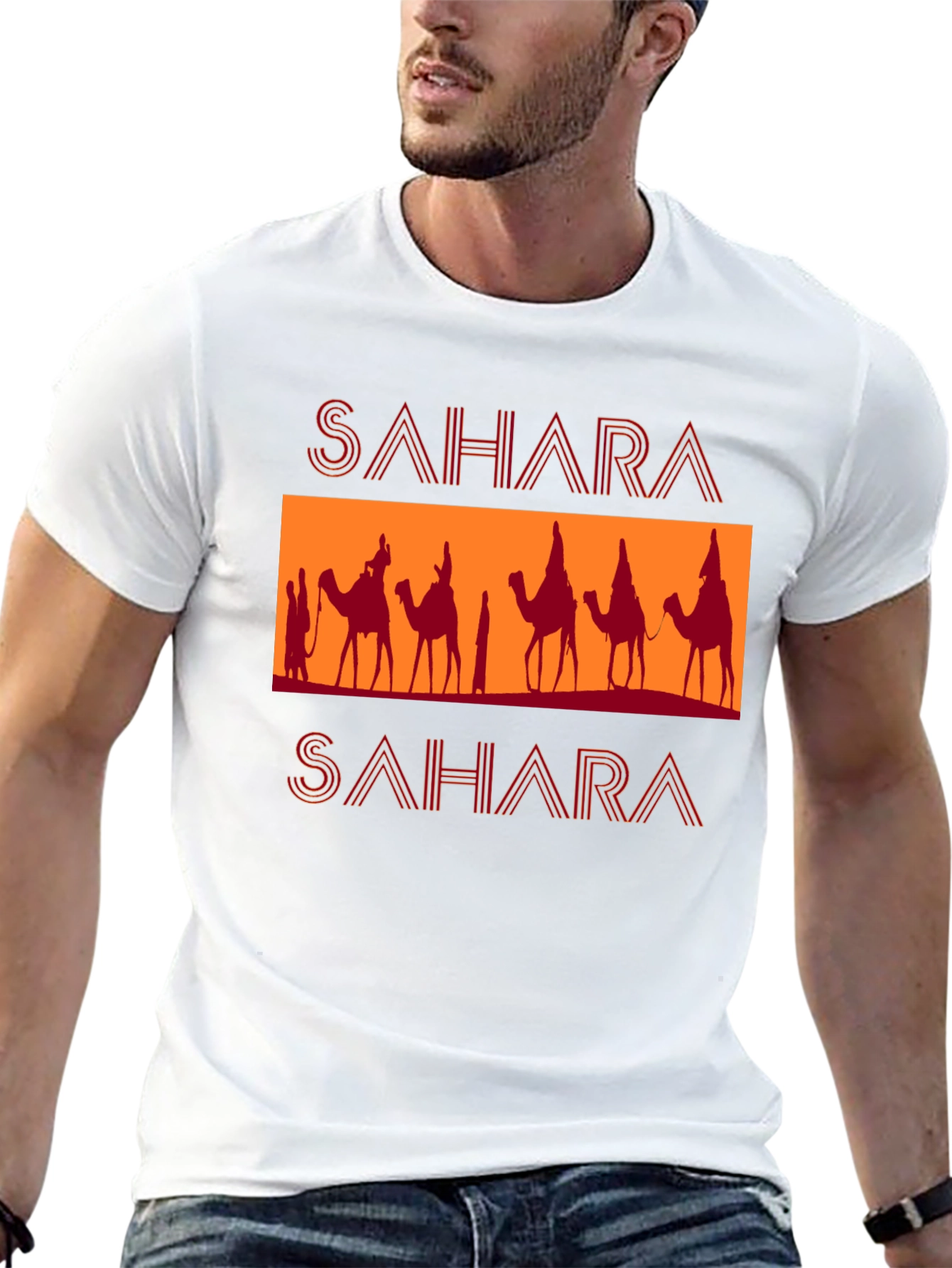 Sahara Camel Graphic T-Shirt