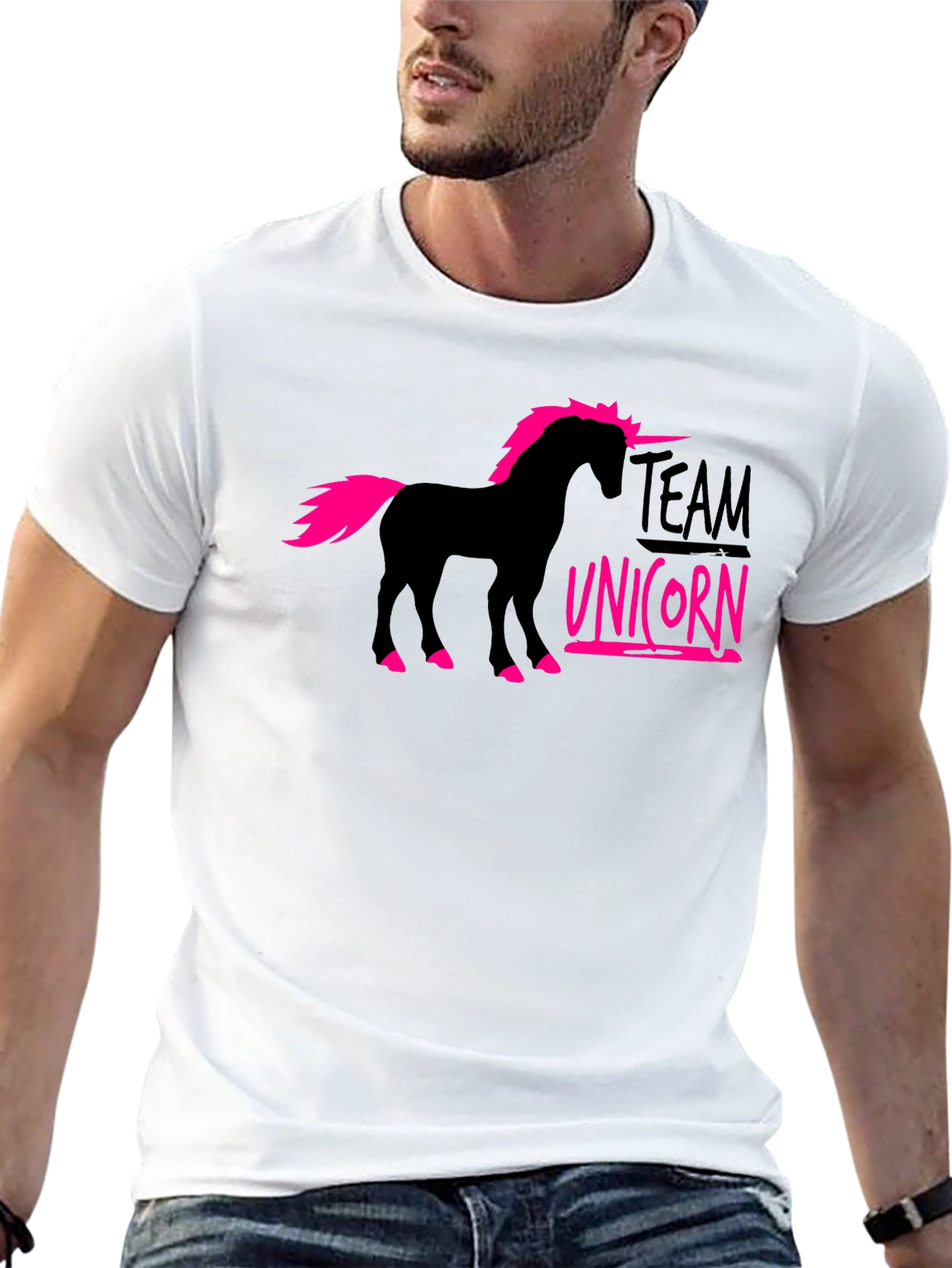 Team Unicorn Black T-Shirt