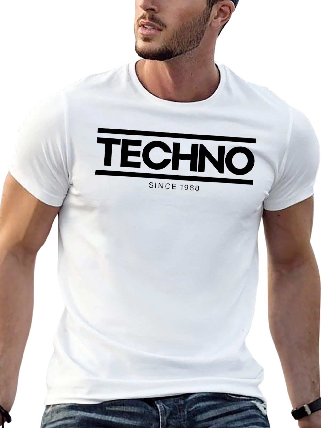 Techno Since 1988 T-Shirt - Black Graphic Tee