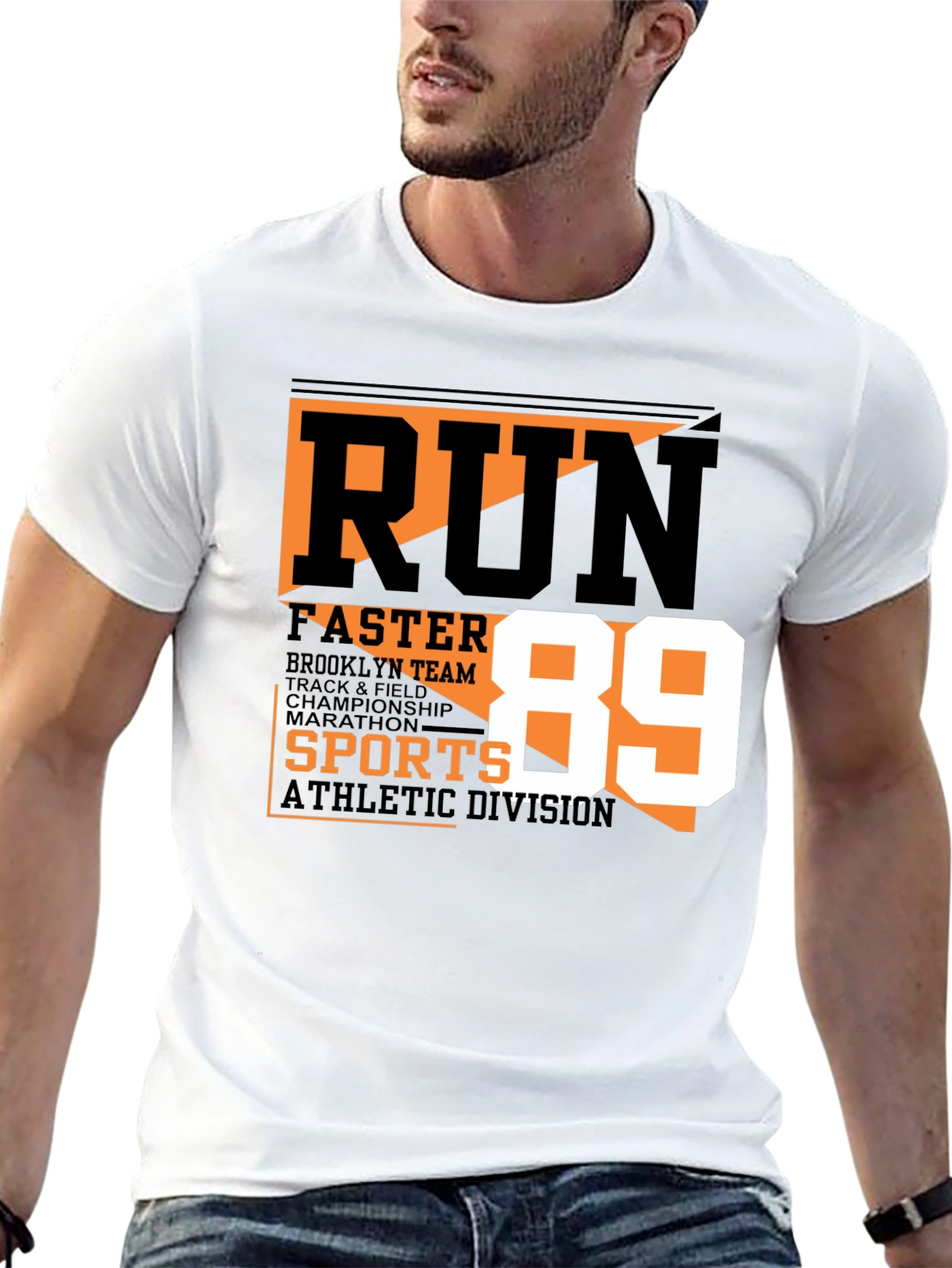 Run Faster Athletic Tee