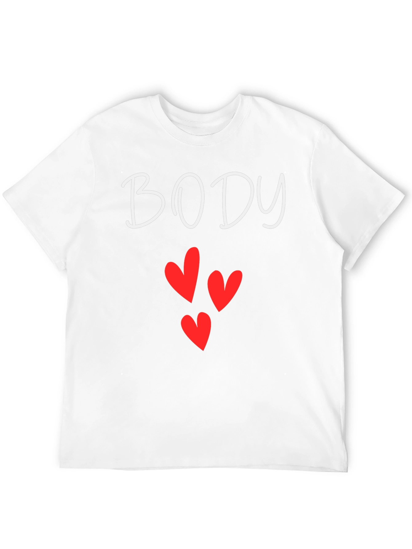 BODY Hearts Graphic Tee - Black Casual T-Shirt