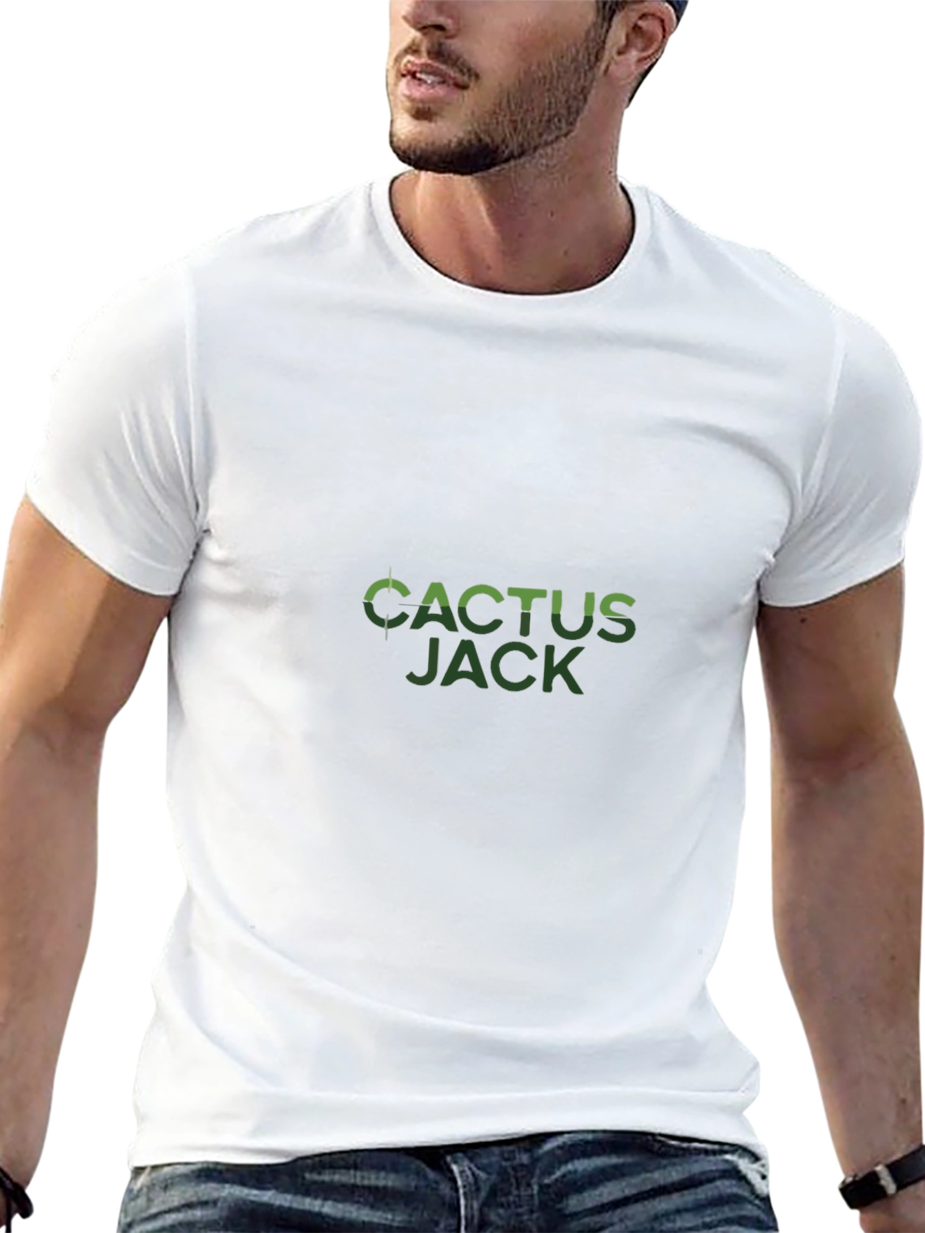 Cactus Jack Black Cotton Graphic Tee