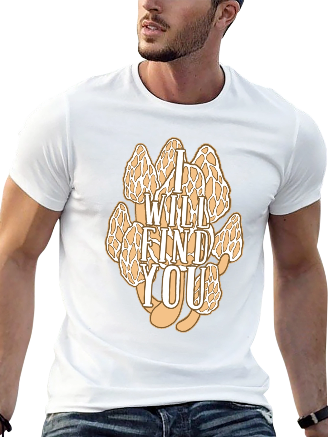 I Will Find You Morel Mushroom Graphic T-Shirt