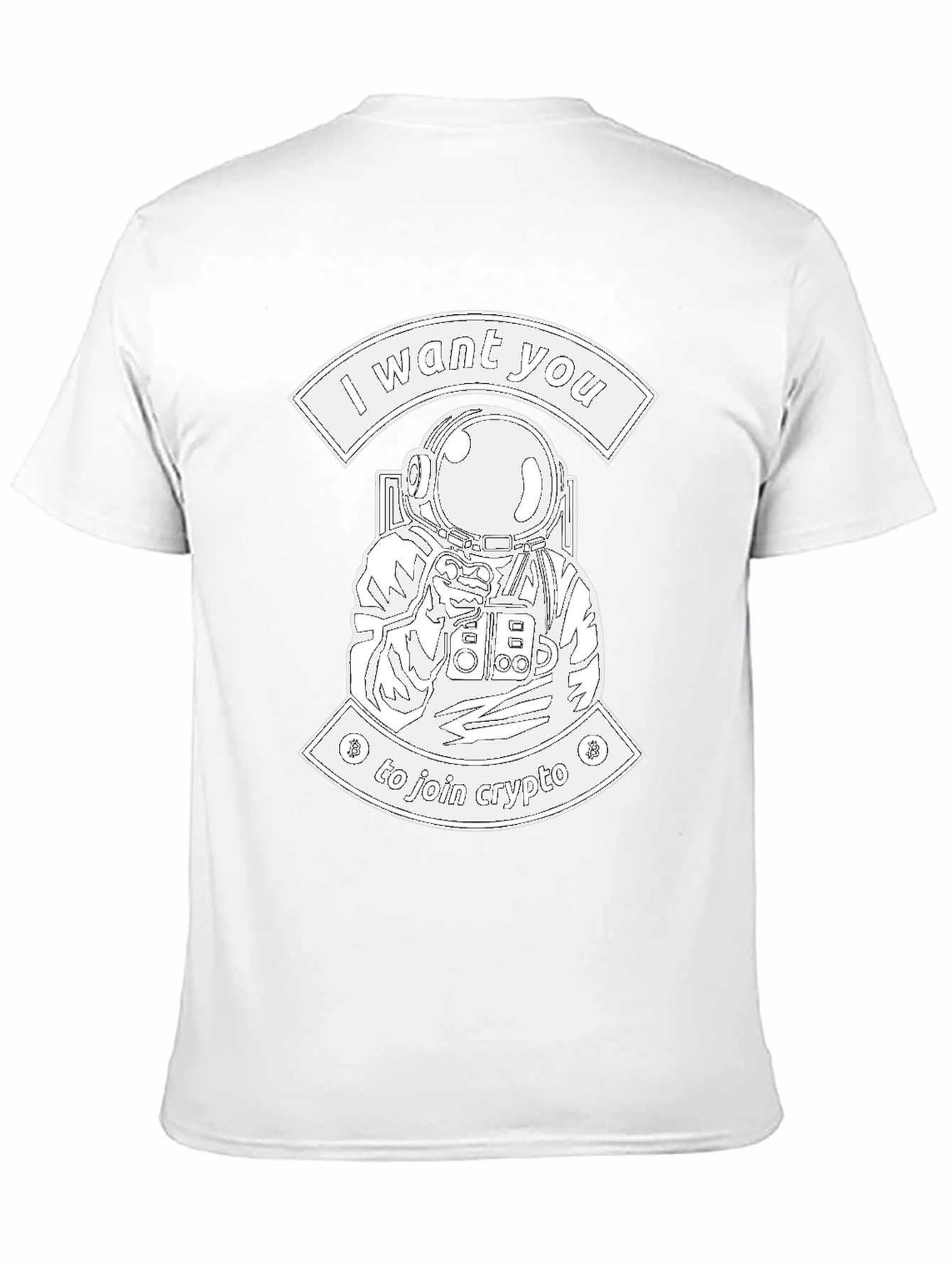 I Want You To Join Crypto T-Shirt - Black