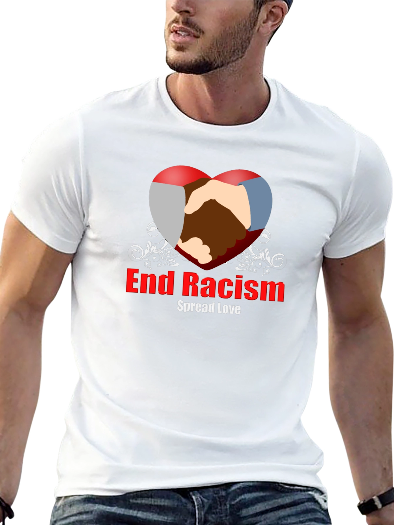 End Racism Graphic Tee - Spread Love