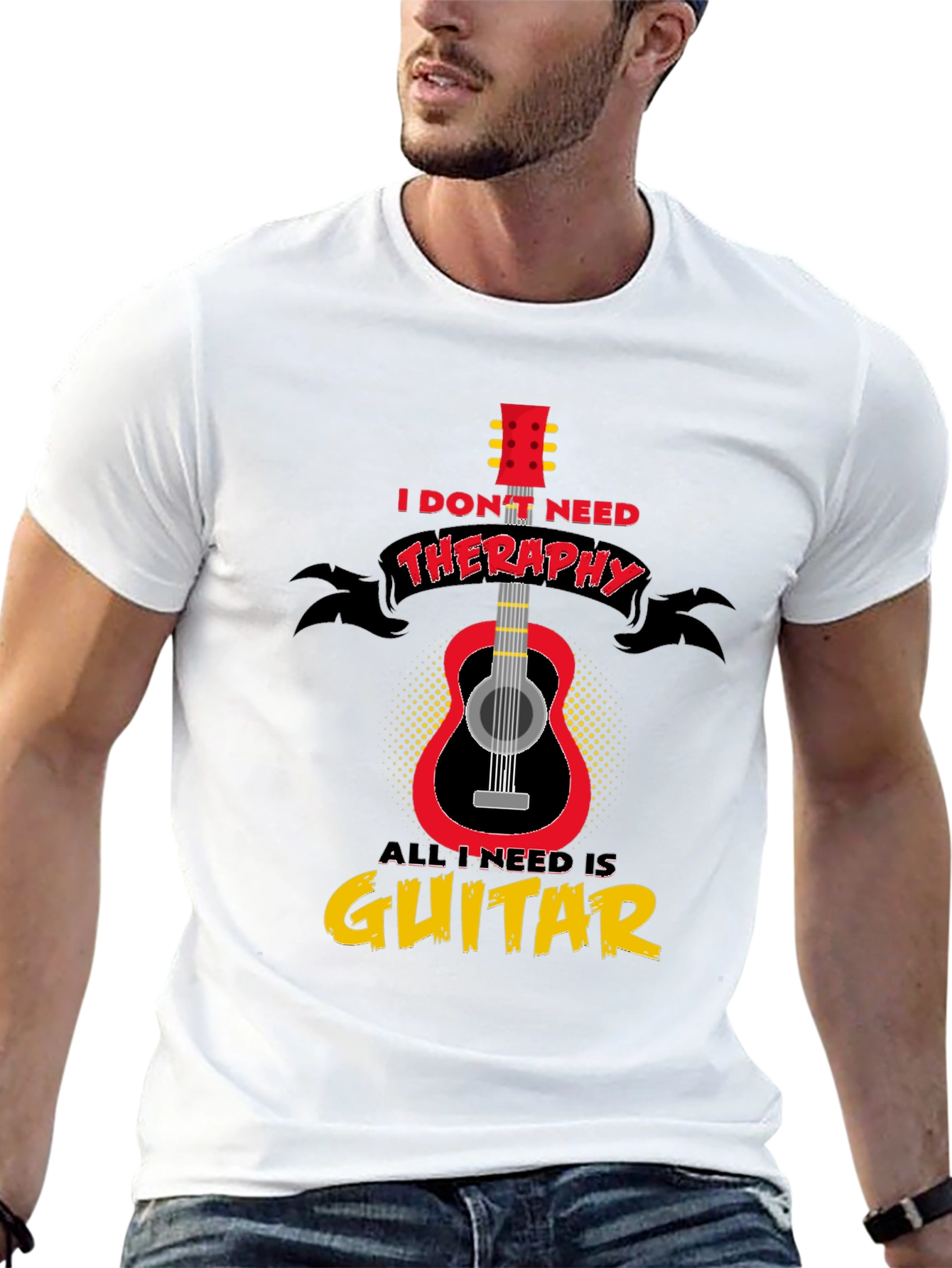 Guitar Therapy T-Shirt - Musician Gift